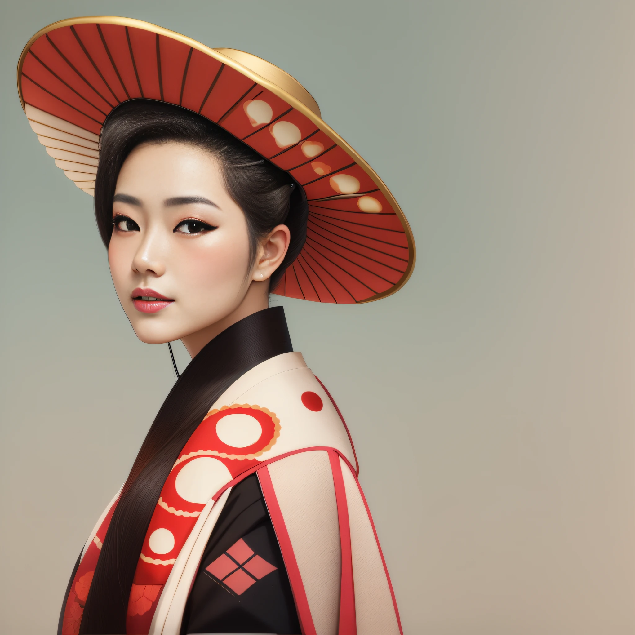 Arafed image of a woman in a traditional Japanese dress, mulher japonesa elegante, Retrato da gueixa, Retrato de uma gueixa bonita, Retrato de uma gueixa, inspired by Uemura Shōen, Mulher japonesa, female geisha girl, gueixa japonesa, Mulher coreana, No estilo de arte de Ukiyo - E, Gueixa habilidosa dos japoneses.