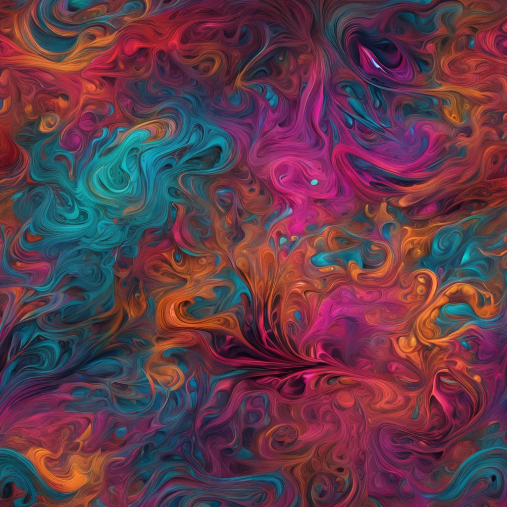"Colorful texture artist,MARS-1(alias Mario Martinez),Create a painting full of mystery and vitality。"