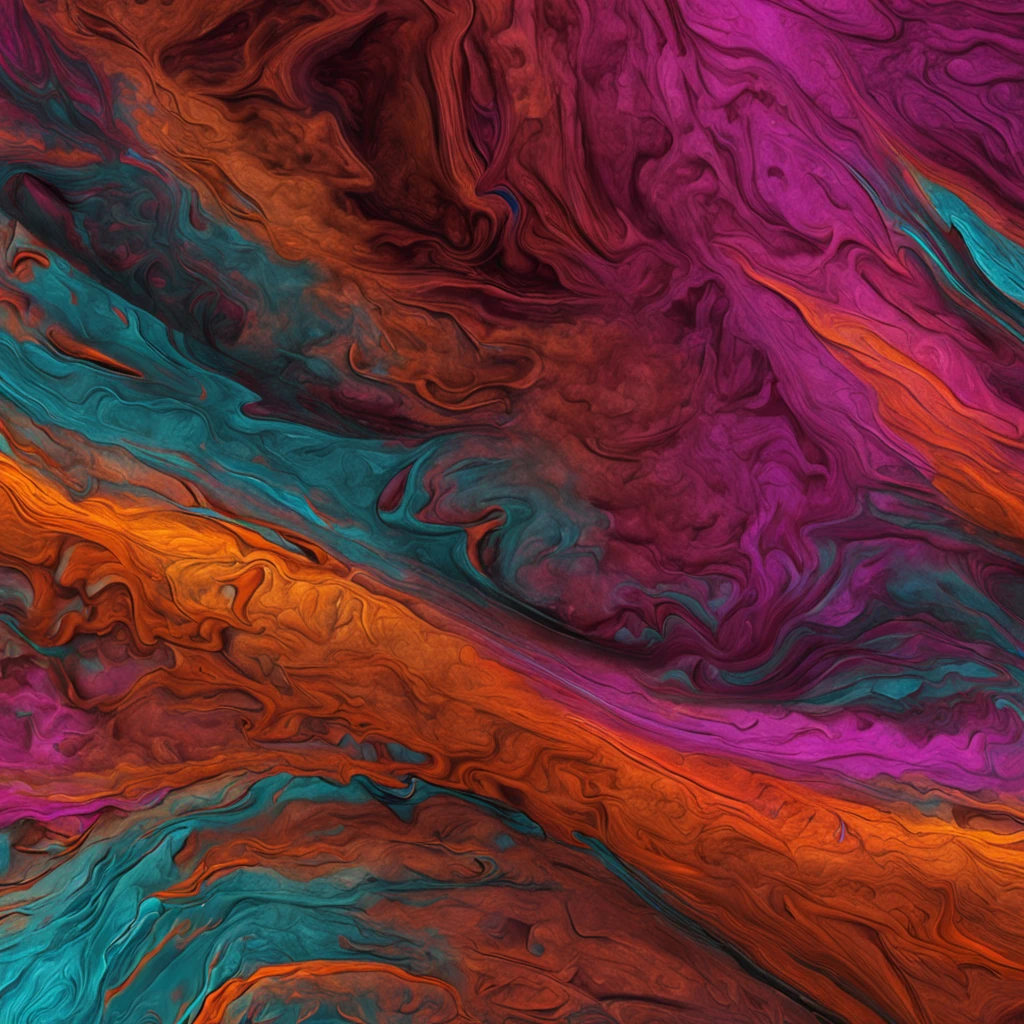"Colorful texture artist,MARS-1(alias Mario Martinez),Create a painting full of mystery and vitality。"