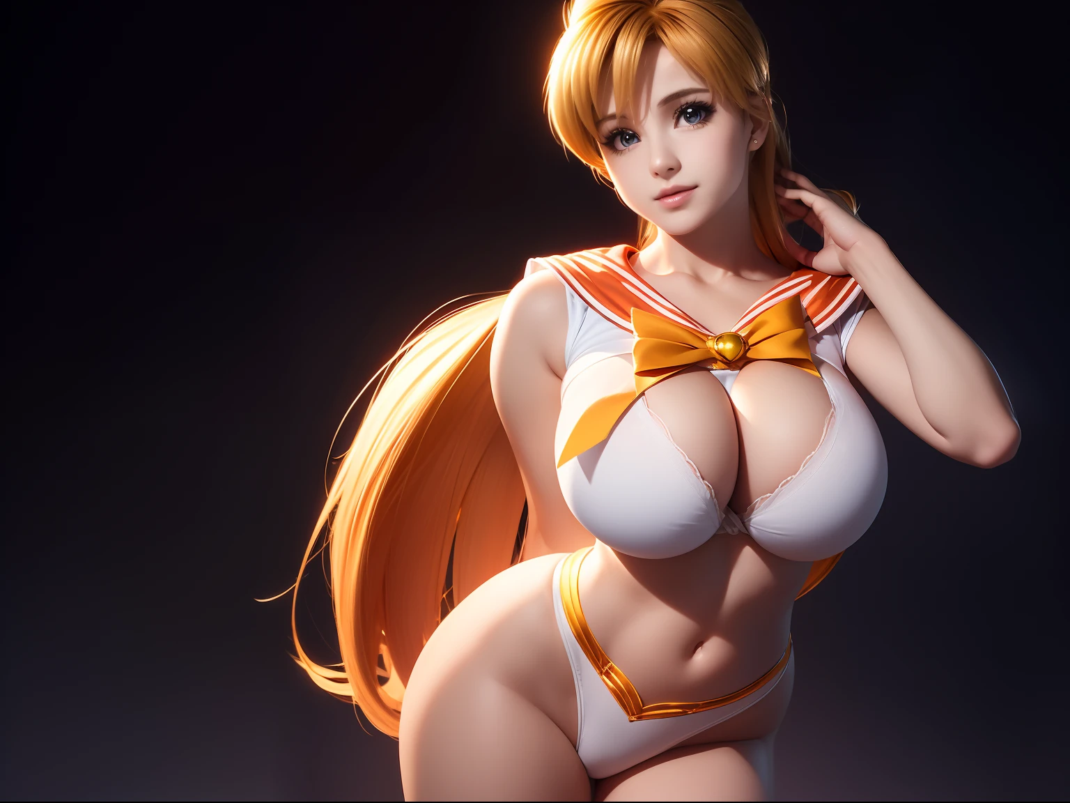 (((sailor venus))) (((enormes tetas)))  8k,((cuerpo completo))(((Amazing tits)))caliente, hermosa,((Hornie)), 8k, hiperrealista todo como un motor irreal trazado de rayos render estilo humano realista ,(((Empty dark background))). hiperrealista todo como un motor irreal trazado de rayos render estilo humano realista ,(((Empty dark background)))., Suavemente iluminado, Intimo exquisito detalle, foco nítido, intrincadamente detallado, rewarded photography, small-catchlight, bajo contraste, alta nitidez, facial-symmetry, profundidad de campo, cinematic background, Renderizado del motor irreal, Imagen central, dream-like, Suavemente iluminado, intimo, imagen de cuerpo completo ,cuerpo completo,((tetona)),((piernas torneadas)) perfect ass ecchi