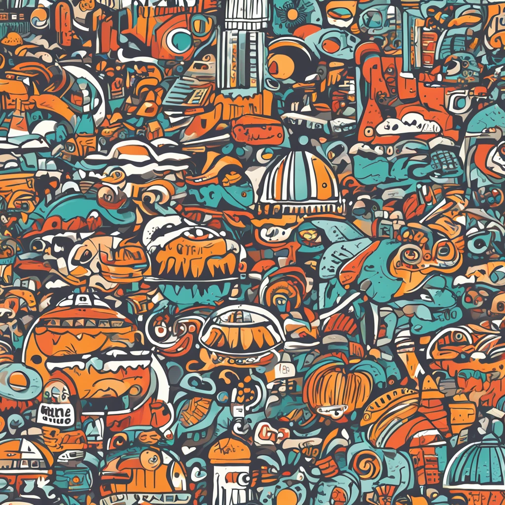 Crie um adesivo de parede que represente de forma criativa e inspiradora o mundo do marketing. The sticker will be applied in a workspace where marketers come together to share ideas and strategies. The image should convey the dynamics, Innovation and diversity in the field of marketing, while inspiring those who see it to think creatively and strategically.