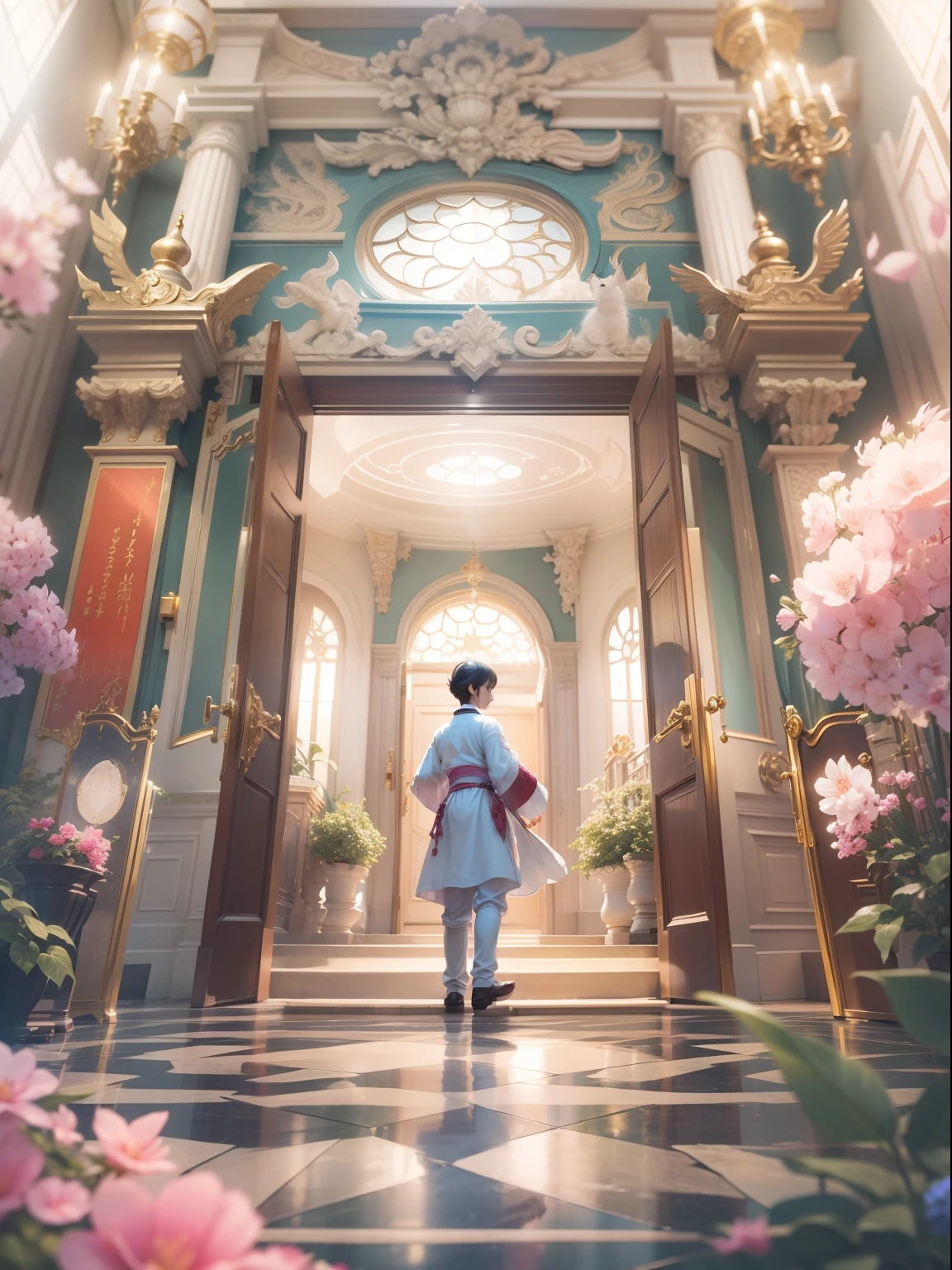 palatial palace、The Door of Awakening、Cute prince