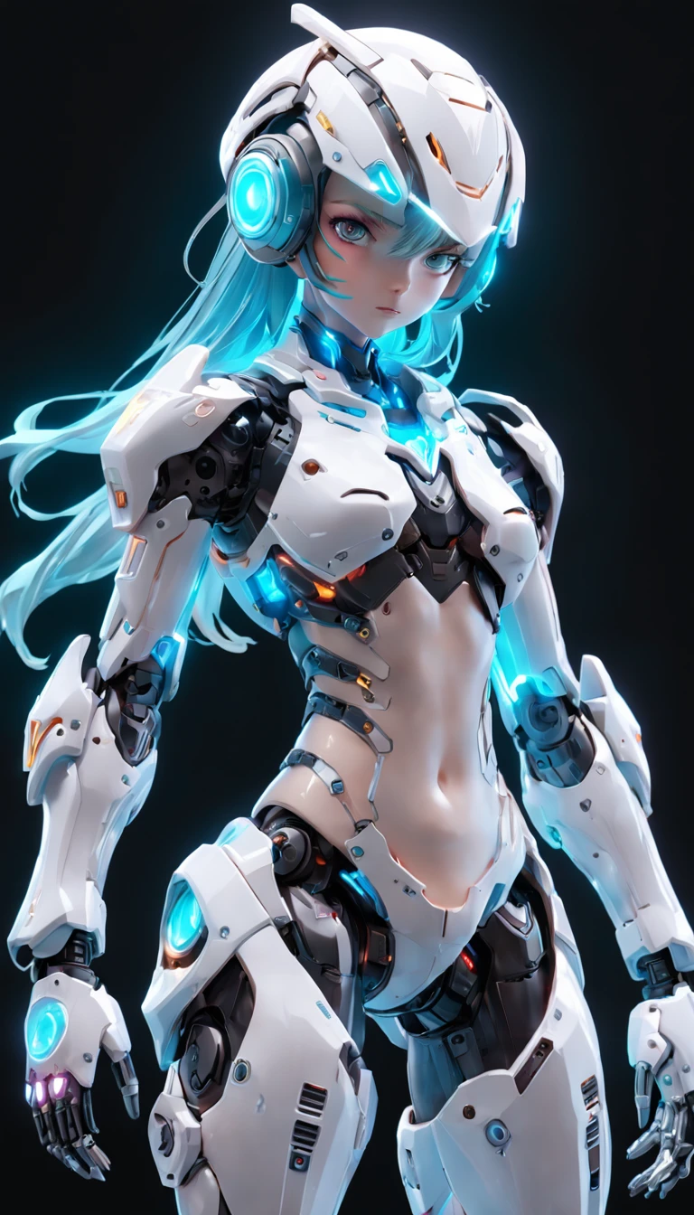 cyborgs, (blind box toy style:1.2), (Full body shot) , 1 transparent girl,Transparent Mecha, Exquisite helmet:1.2, Phosphorescent goggles:1.2, Cyberpunk, Dreamy glow, bright neon lights, clean, White background, ( Global Illumination, Ray traching, nffsw, Unreal Render,Reasonable design, high detal, masutepiece, Best Quality, hyper HD, Cinematic lighting)