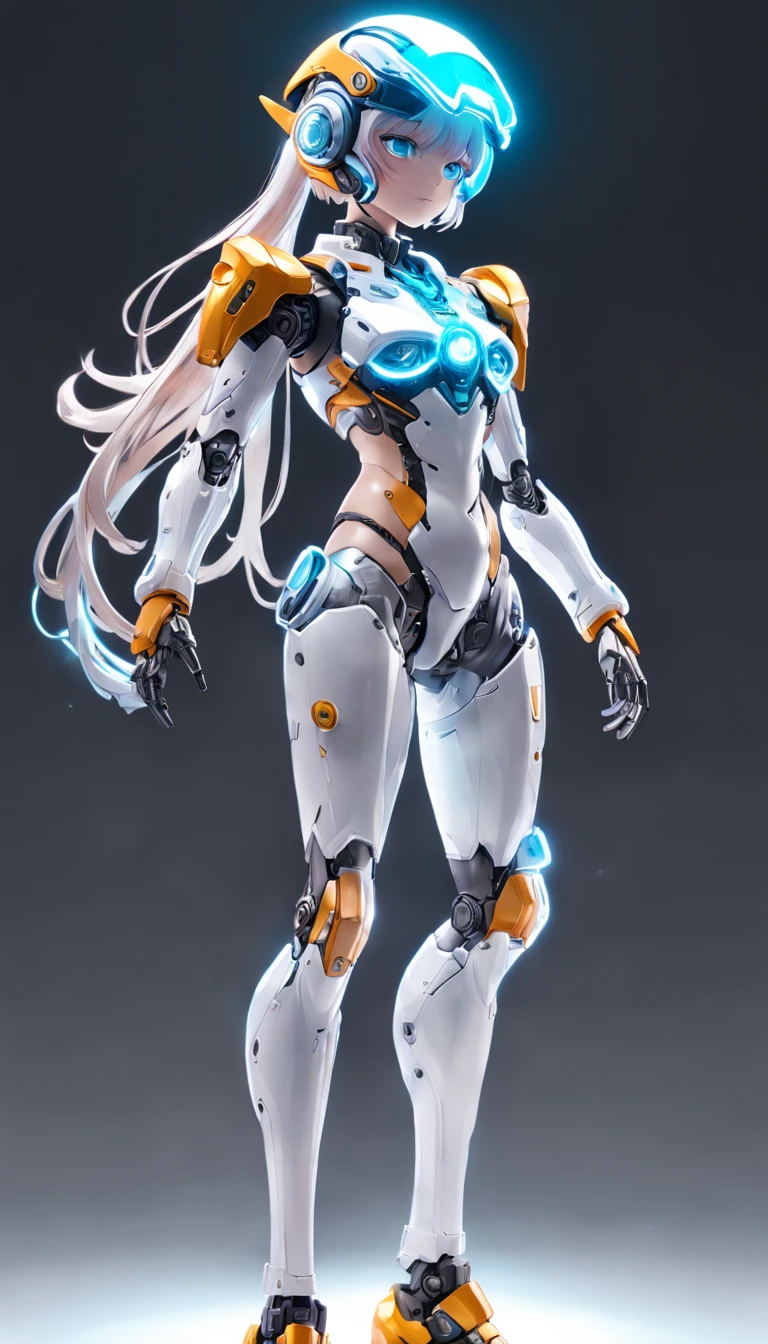 cyborgs, (blind box toy style:1.2), (Full body shot) , 1 transparent girl,Transparent Mecha, Exquisite helmet:1.2, Phosphorescent goggles:1.2, Cyberpunk, Dreamy glow, bright neon lights, clean, White background, ( Global Illumination, Ray traching, nffsw, Unreal Render,Reasonable design, high detal, masutepiece, Best Quality, hyper HD, Cinematic lighting)