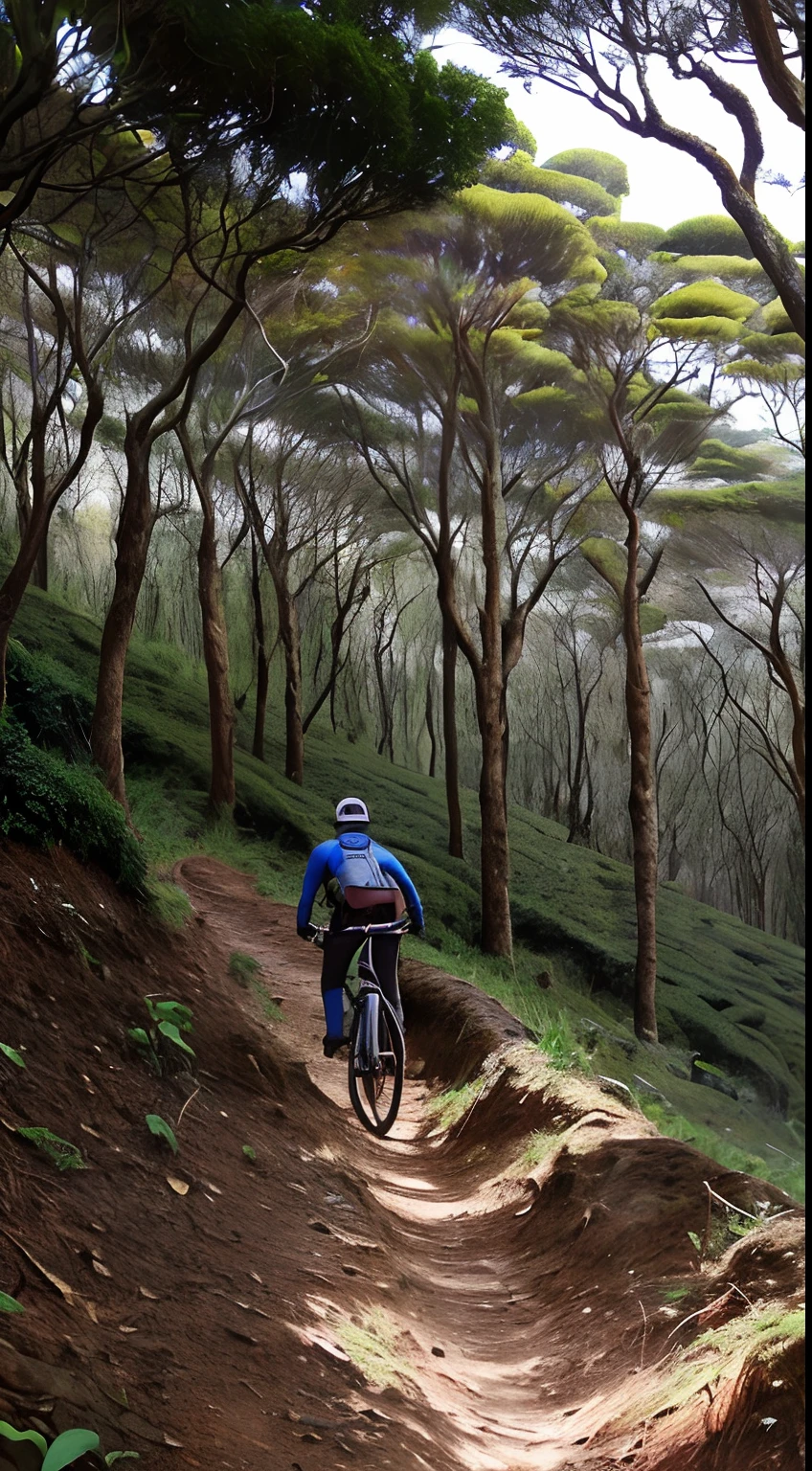 Crie uma estrada de terra vermelha, one climb to the right, uma casa de madeira