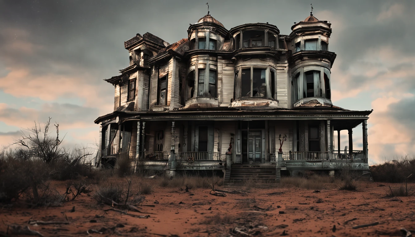 casa de cenario de terror, casa americana