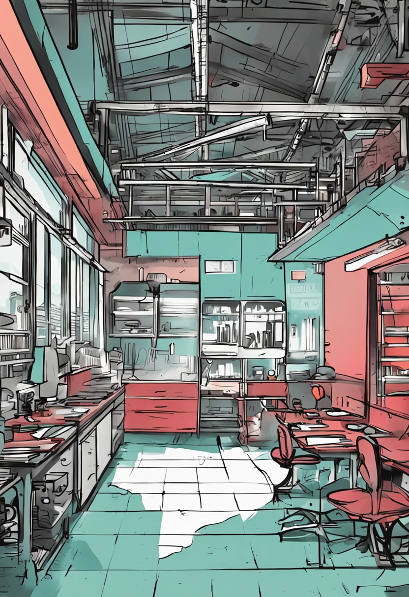 Draw a floor plan of a factory,Require a mark length and width