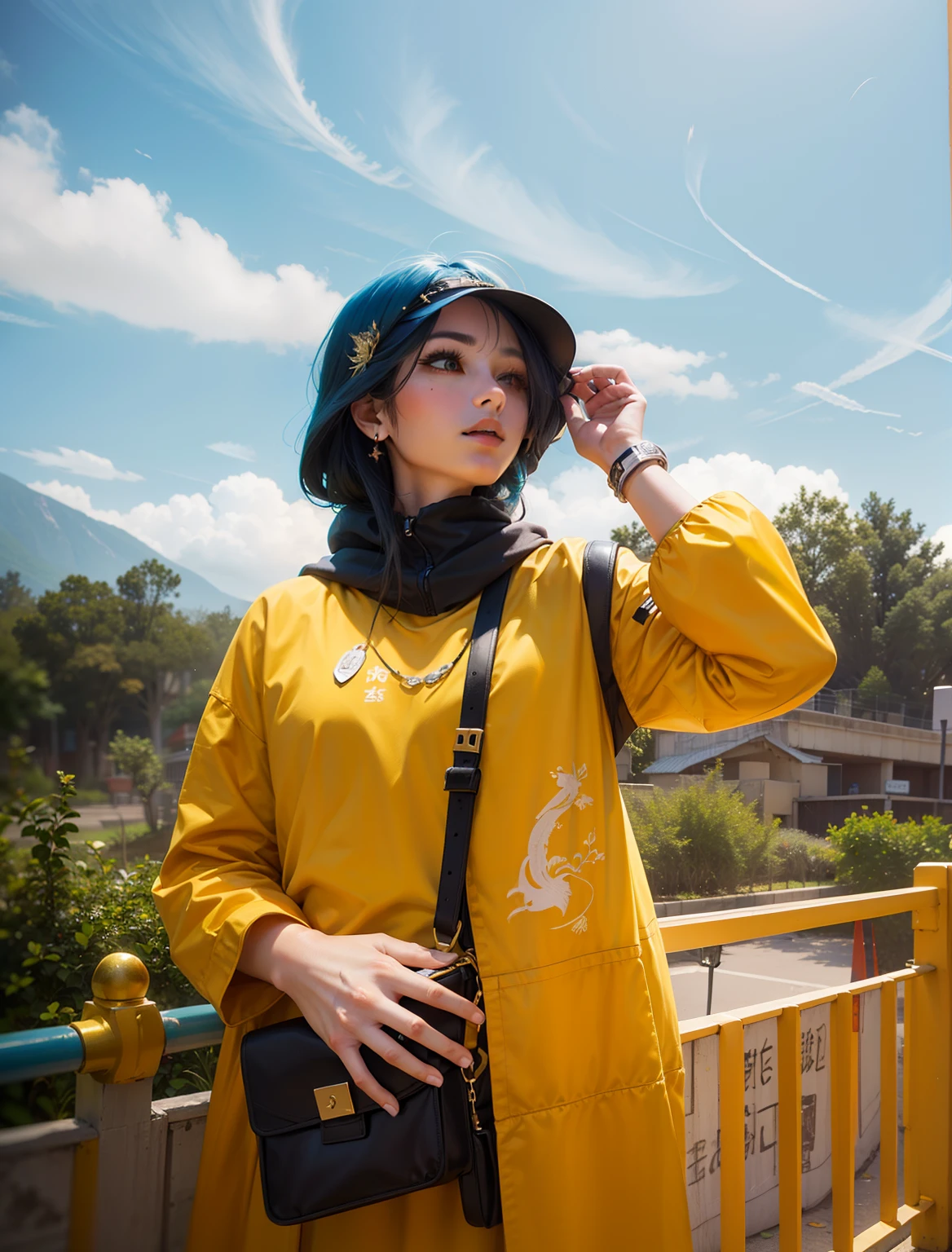 high resolution, high detailed, colorful vibes, cinematograpy, aura, ultra realistic, professional digital photo, fantasy, dynamic, mooth, wear anime outfit