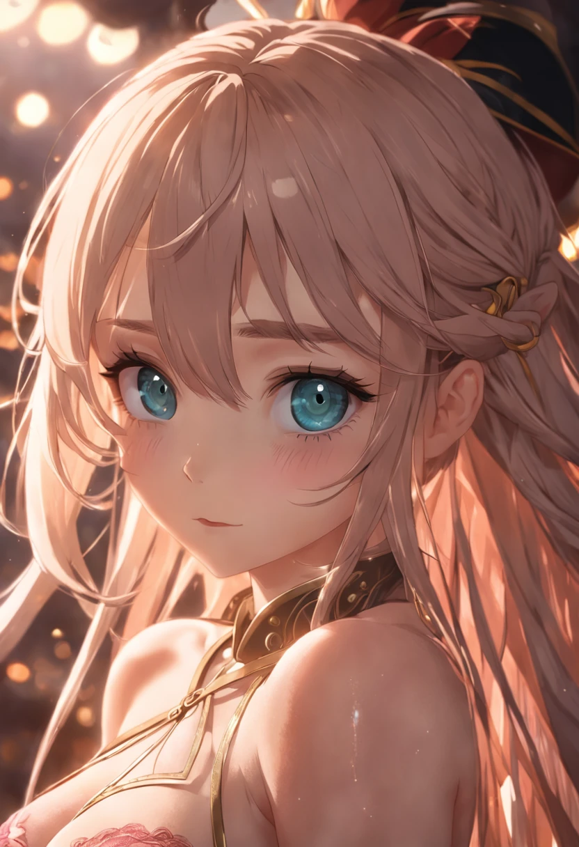(8k, RAW Photo, Best Quality, Masterpiece:1.2), Ultra Detail, Super Resolution, (Realistic, Realistic Photo:1.37), Portrait, Professional Photo, Extremely Detailed and Beautiful, amazing and detailed, huge file size, official art, highly detailed CG unity 8k wallpaper, highly detailed beautiful girl, highly detailed face, highly detailed eyes, highly detailed skin, highly detailed fingers, highly detailed nose, very detailed detailed mouth , perfect anatomy, highly detailed background, highly detailed clothes, 1girl, 16s year old girl, cute girl, realistic body, petite, fair skin, glowing skin , slender proportions, A slight smil,Sexy and feminine,Bed room, medium breasts,