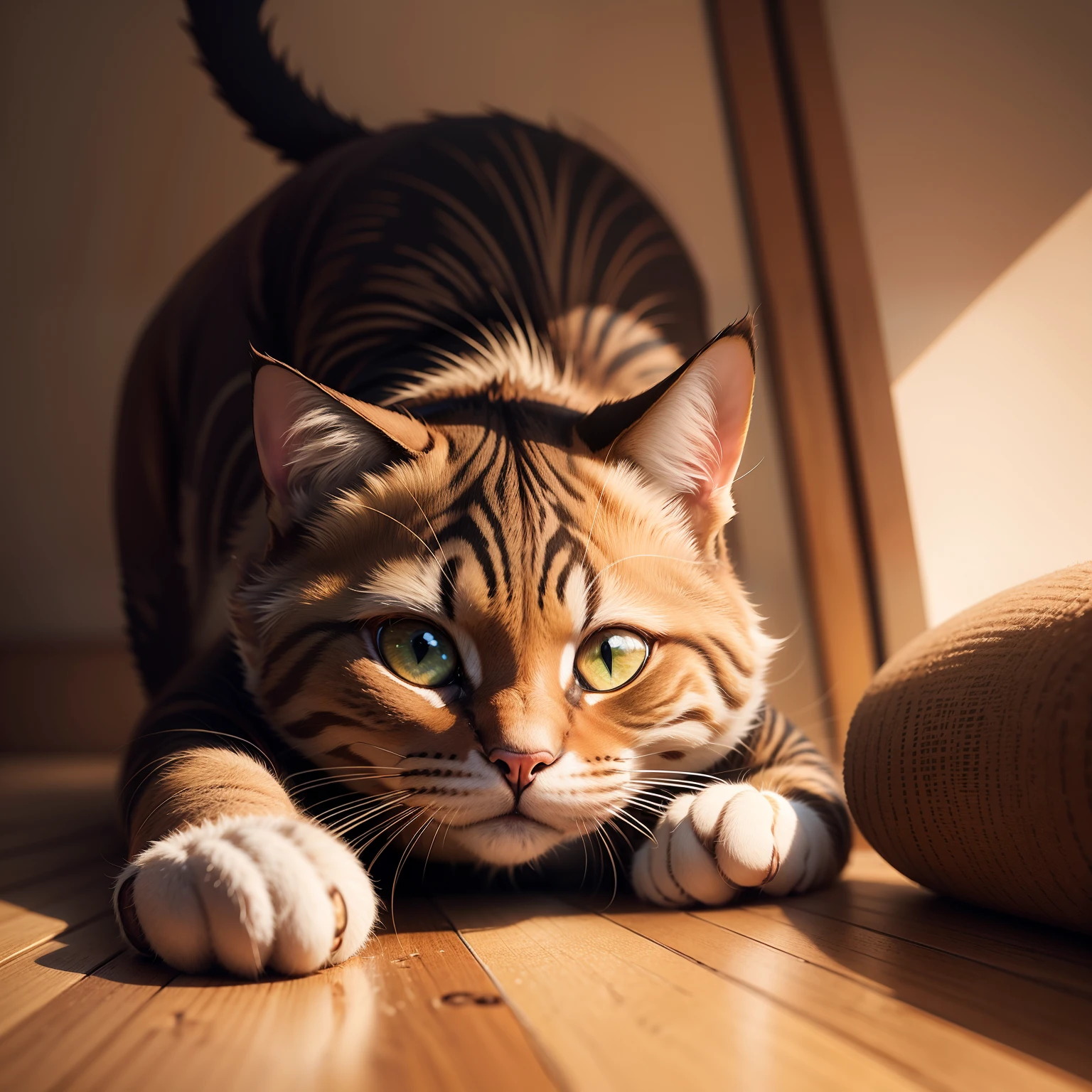 Um gato estilo desenho em quadrinhos