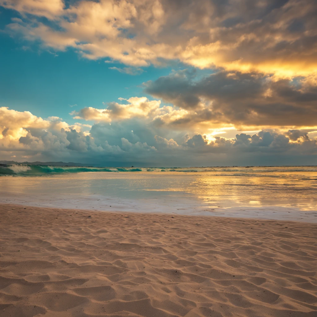 (blonde, 21 years old, brown eyes, sun burnt body) a young woman in her early twenties captures the essence of a sun-soaked getaway. She stands on the edge of a powdery beach, the shoreline stretching infinitely to meet the brilliant blue of the ocean. Her aura seems to blend seamlessly with the paradise around her. Her sun-kissed skin, bronzed to perfection, is adorned with a vibrant bikini that showcases a tropical pattern, reflecting the colors of the lush foliage that borders the beach. Her hair, a cascade of flowing blonde waves, dances in the wind as if mimicking the rhythm of the waves behind her. Her brown eyes hold a hint of adventure, glistening like the sunlight on the water. With her head tilted slightly and a serene smile gracing her lips, she radiates confidence and a carefree spirit. The snapshot immortalizes a moment of pure bliss, where the connection between her and the natural beauty of the world becomes indistinguishable. It's a frozen second of summer, inviting all who see it to join in the idyllic escape she embodies.