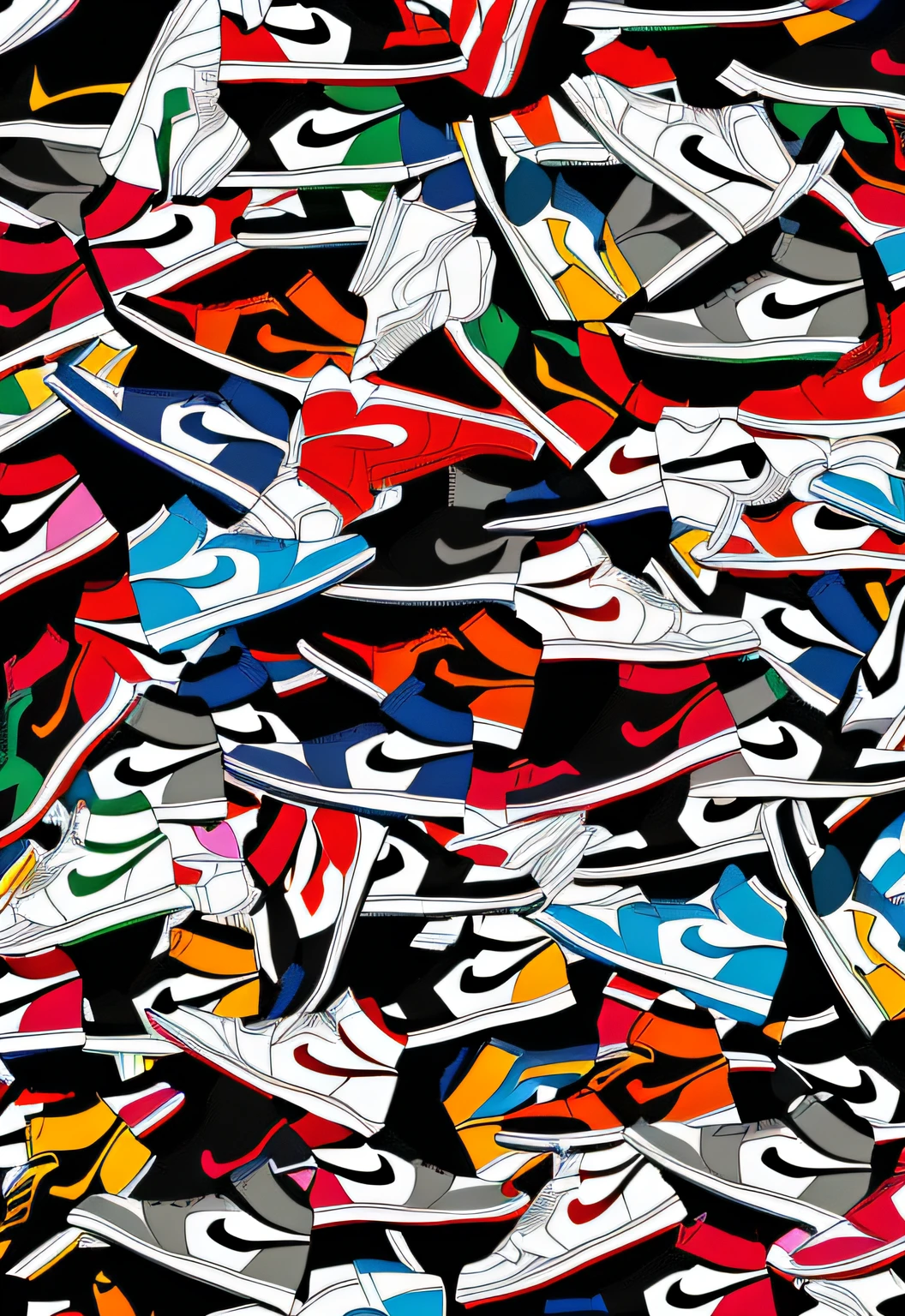 Close up of bunch of colorful sneakers on black background, focus on sneakers only, Sneakers, sneaker photo, athletic sneakers, sneaker design, “air jordan 1, hypebeast, whirly, athletic sneakers, iphone wallpaper, laces, Wallpaper phone, inspired by Jordan Grimmer, Street attire, Wallpaper 4k, wallpaper 4 k, style of jordan grimmer