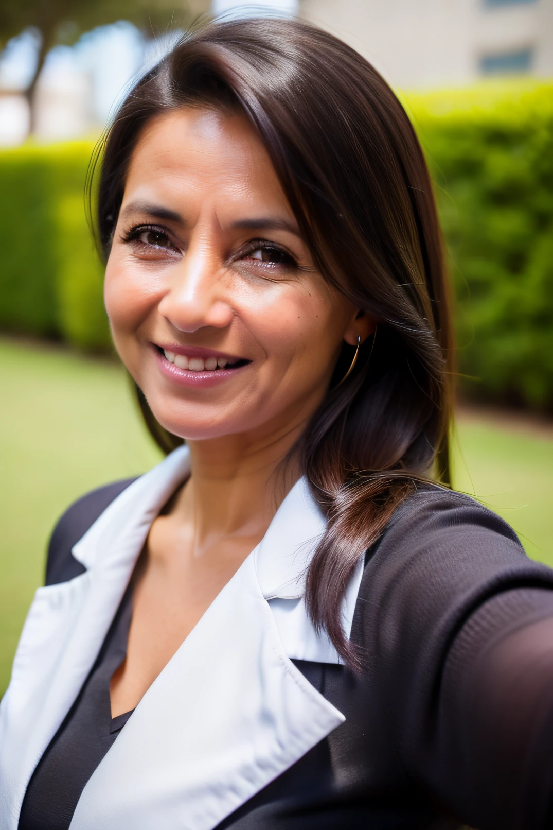 foto de perfil, mulher, doutora, female doctor, jaleco branco, sorrindo, confiante, reliable, competente, madura, confiante, realista, muitos detalhes, ultra detalhes, ultra realista, realista