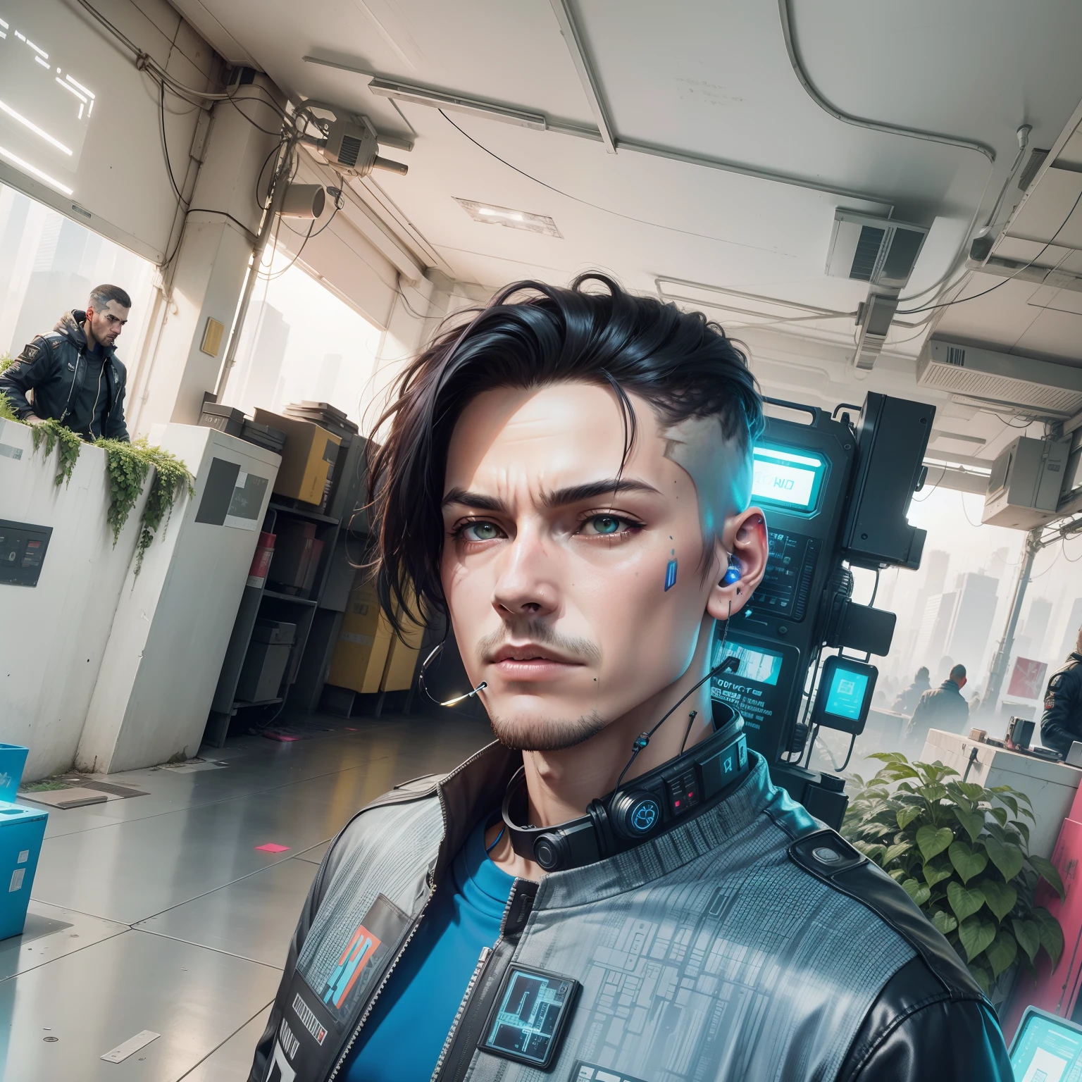 Change background like Cyberpunk make it realistic