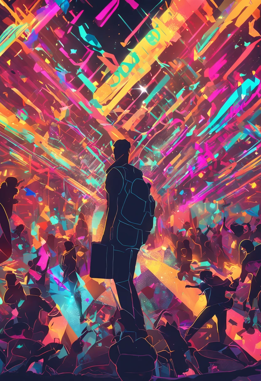 Una imagen de un grupo de personas rezando juntas, con luces brillantes en el fondo.