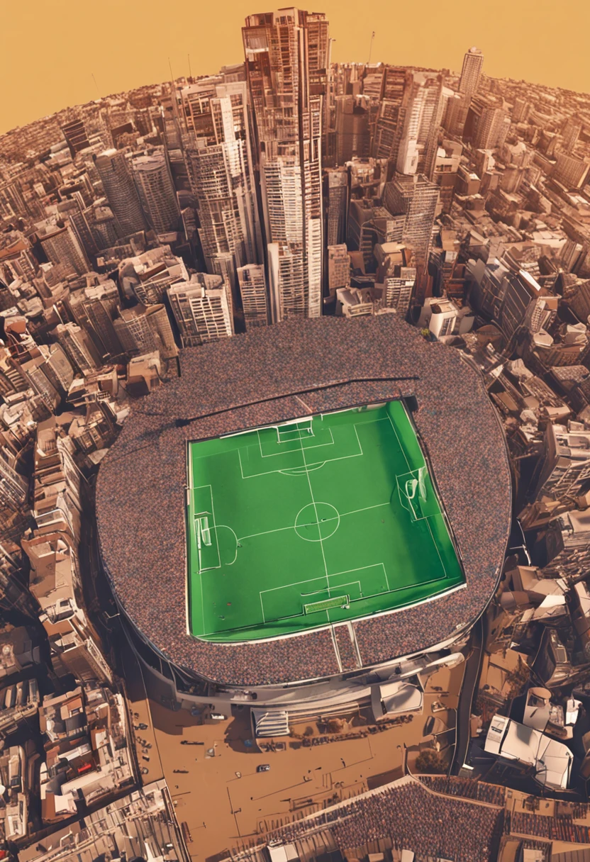 com blusa de time, football stadium, serious and exciting, para estampa de camisa