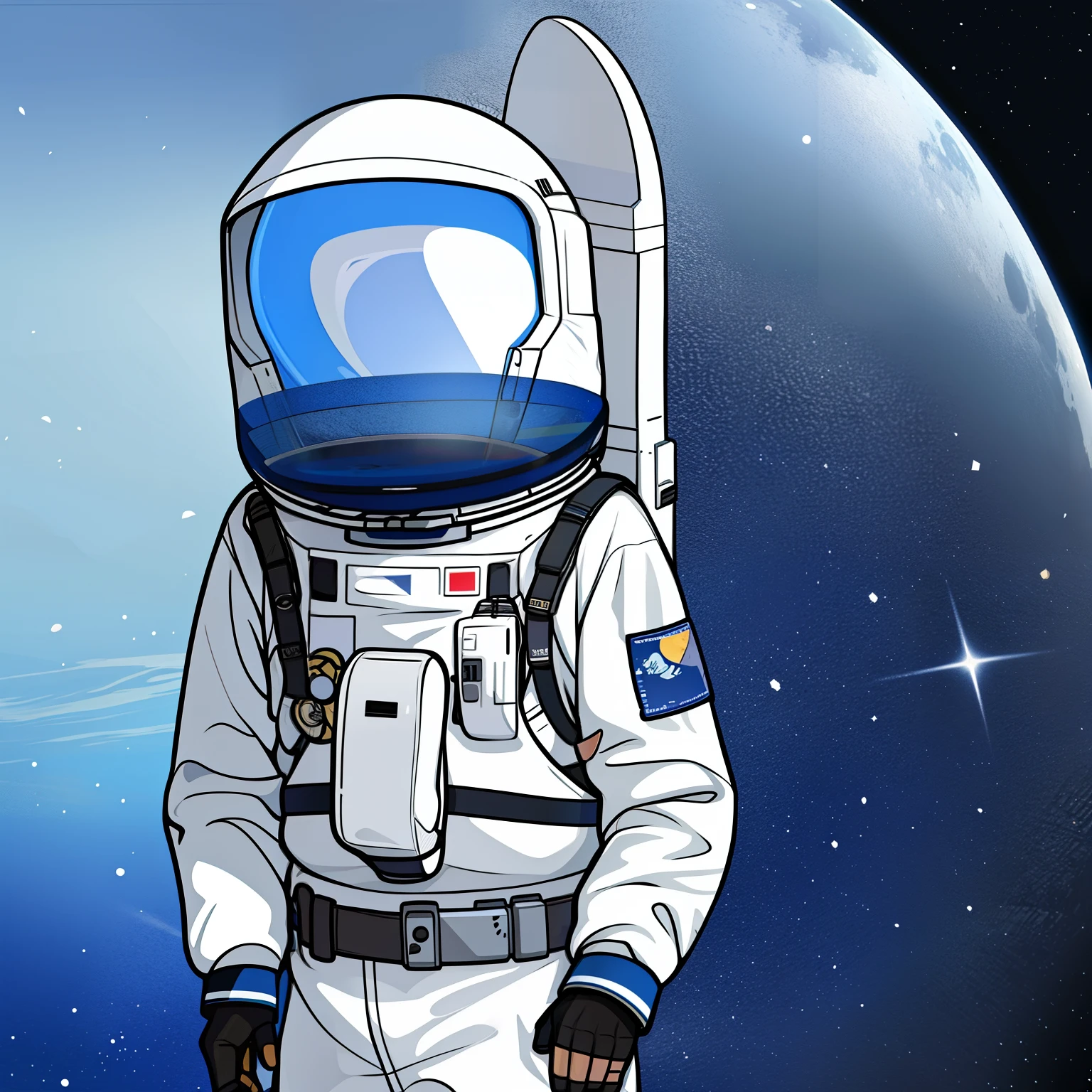 Spacewalk,The astronaut,Moon,planet earth,Magnificent views