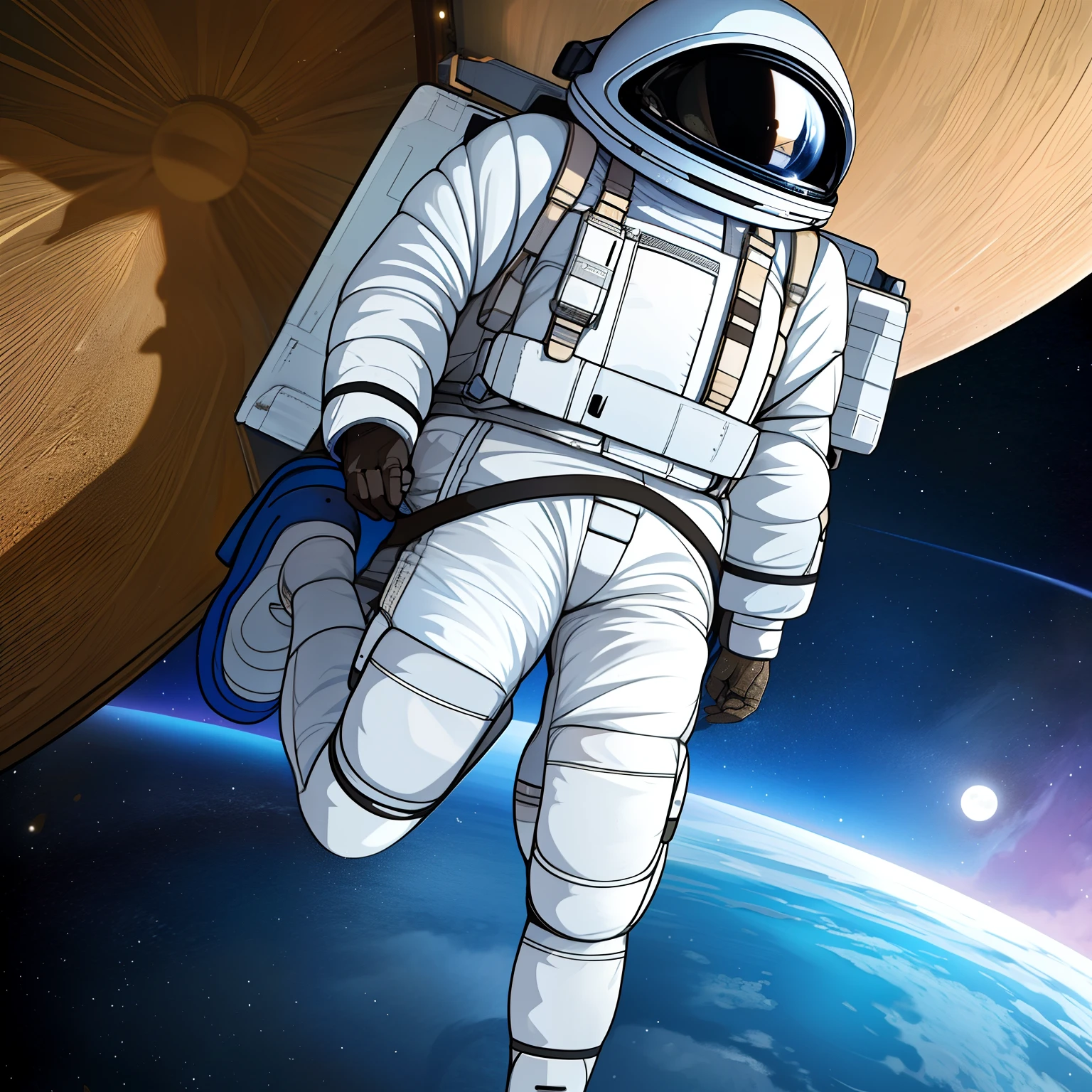 Spacewalk,The astronaut,Moon,planet earth,Magnificent views