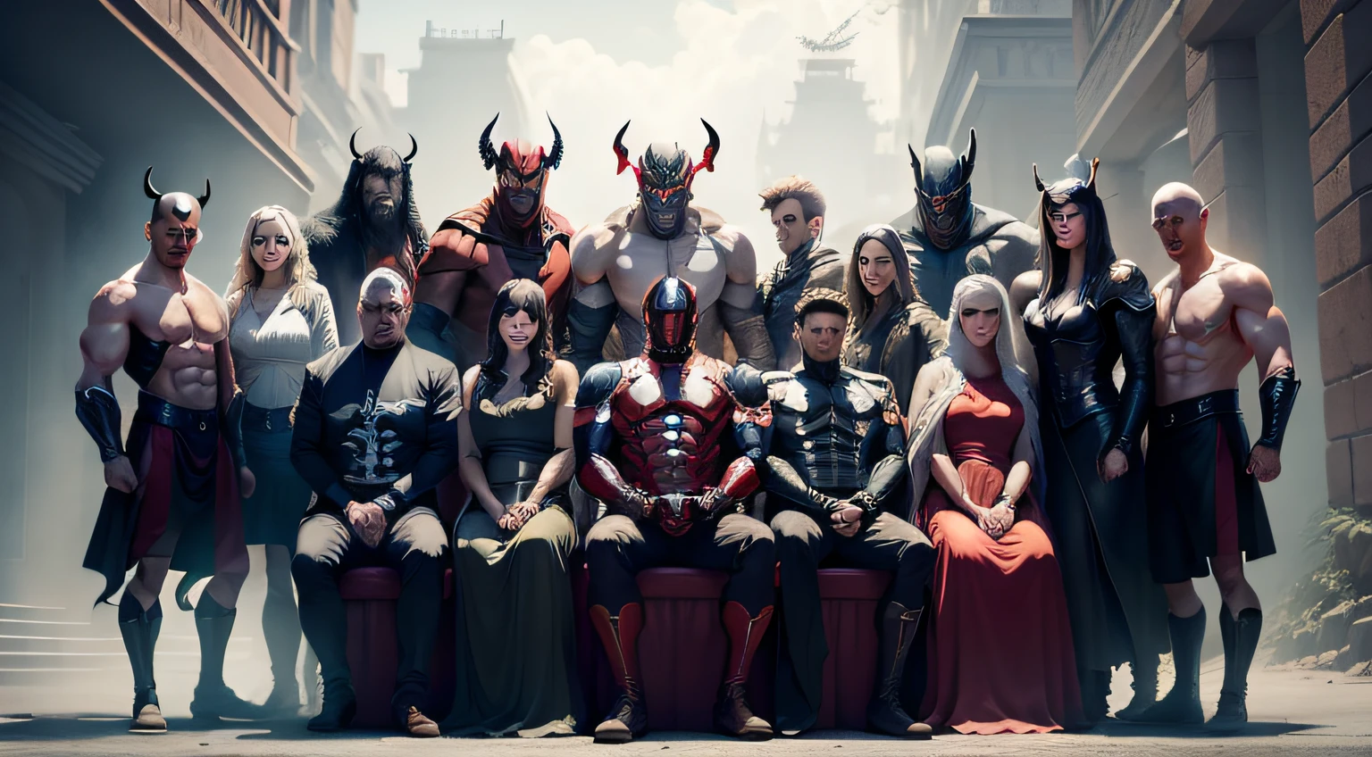 group portraits,Journey,Demons,group portraits,World War,battle,Chinese superhero,Demons and demons,Marvel,group portraits