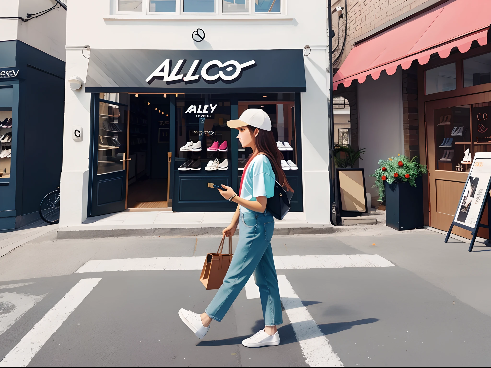 logo for a instagram shoes store called Alley Co.
