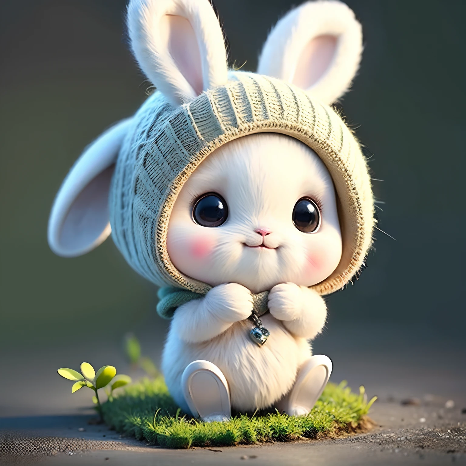 cute chibi bunny, white background, rabbit, chibi, cute, avatar bunny