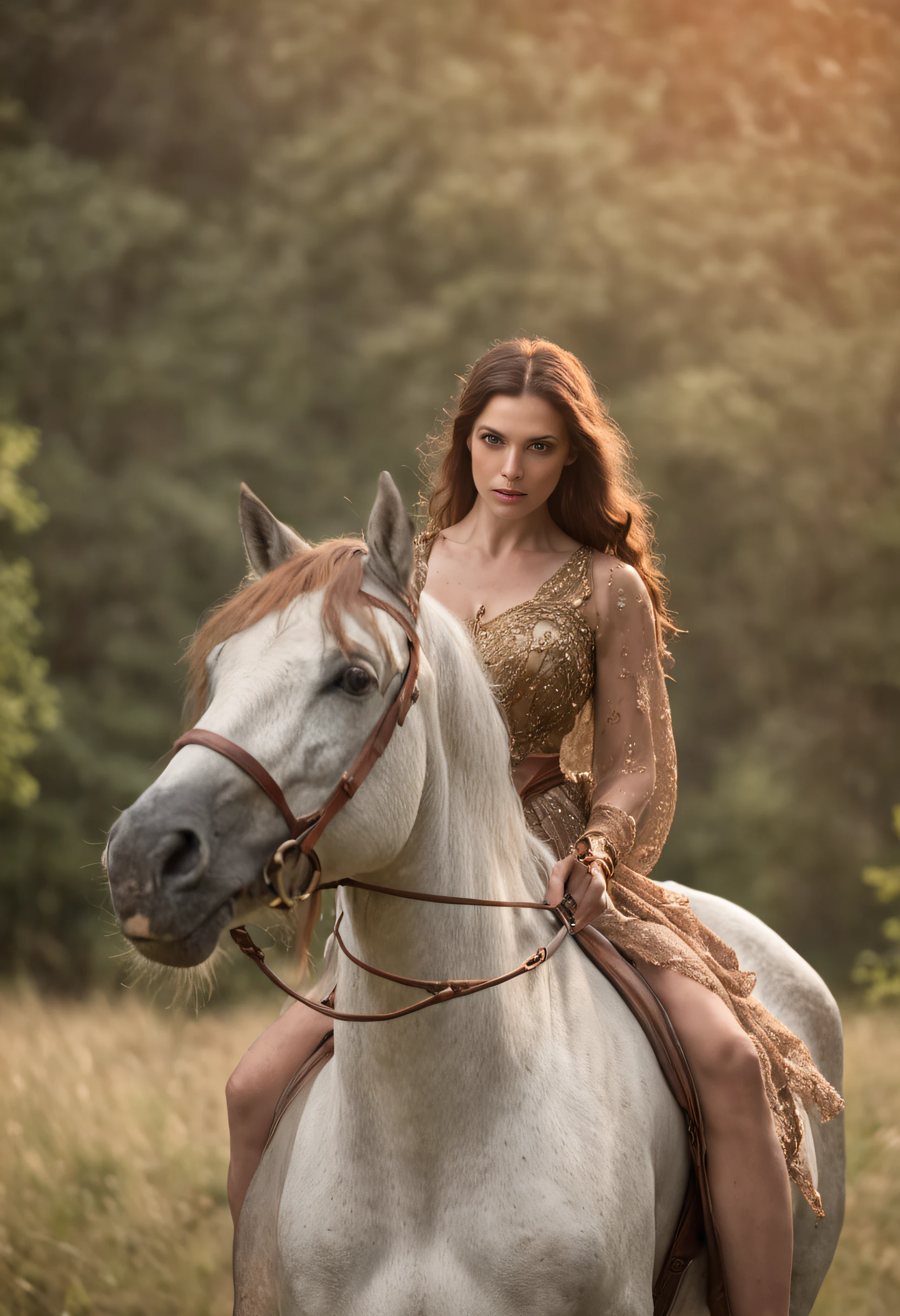 Centauros femininos, Cavalo da mulher, Centauro, An incredible image of a centaur woman with stunning beauty and powerful strength, in a magical and stunning landscape.