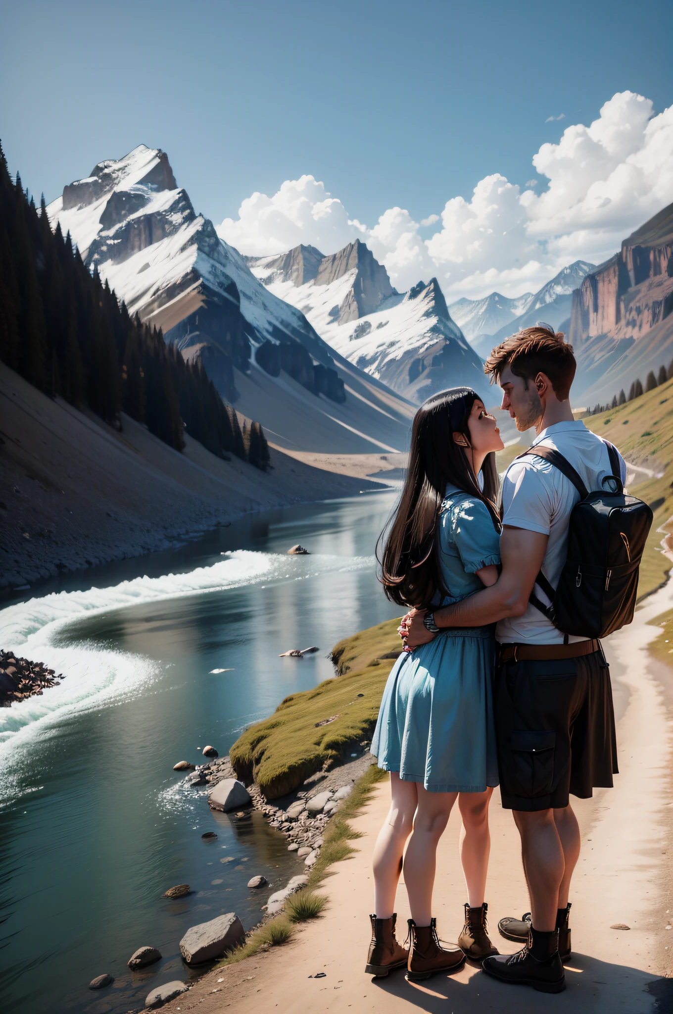 bravery,Long-distance relationships,Four years,Meet across mountains and rivers,Reunion