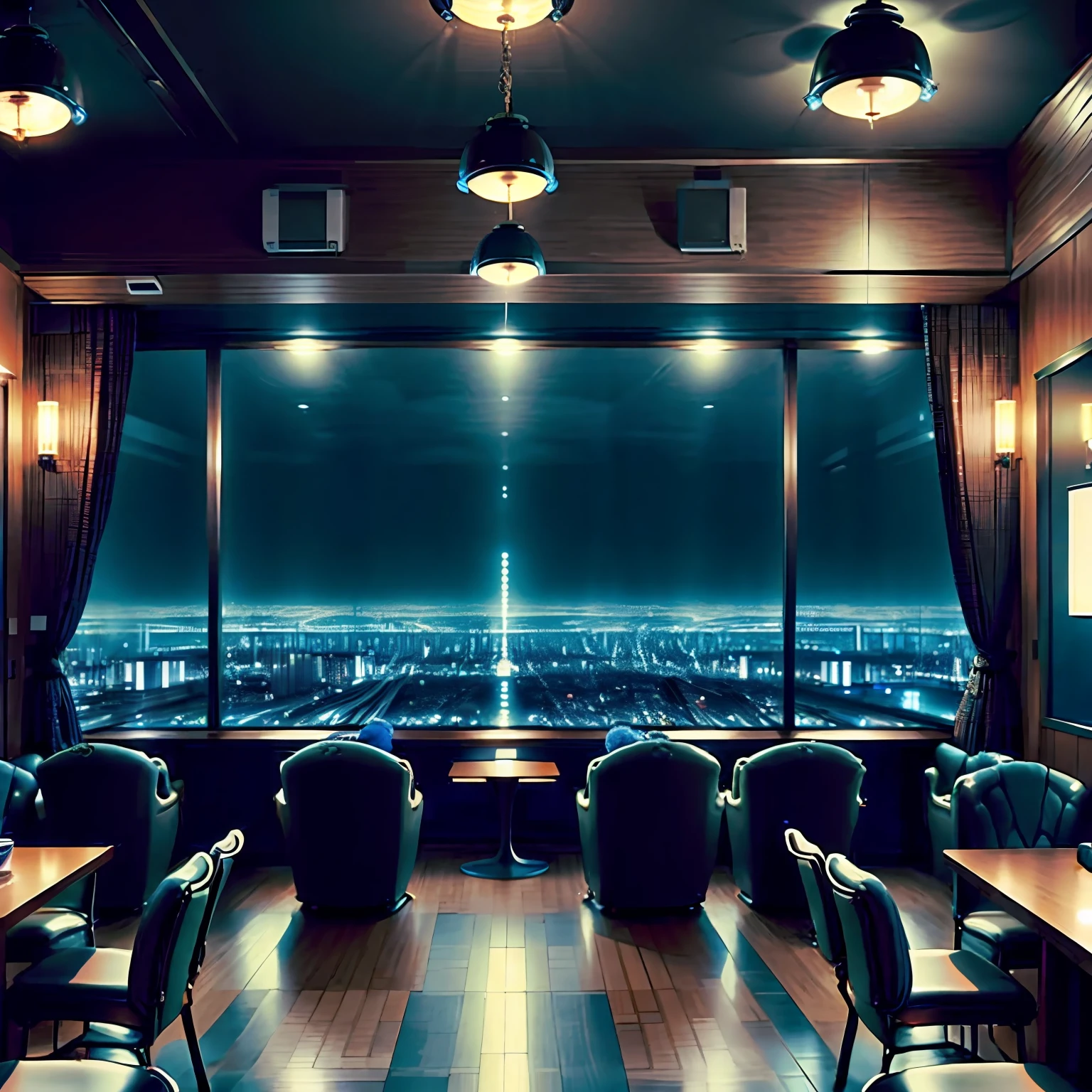 Club room in Ginza at night