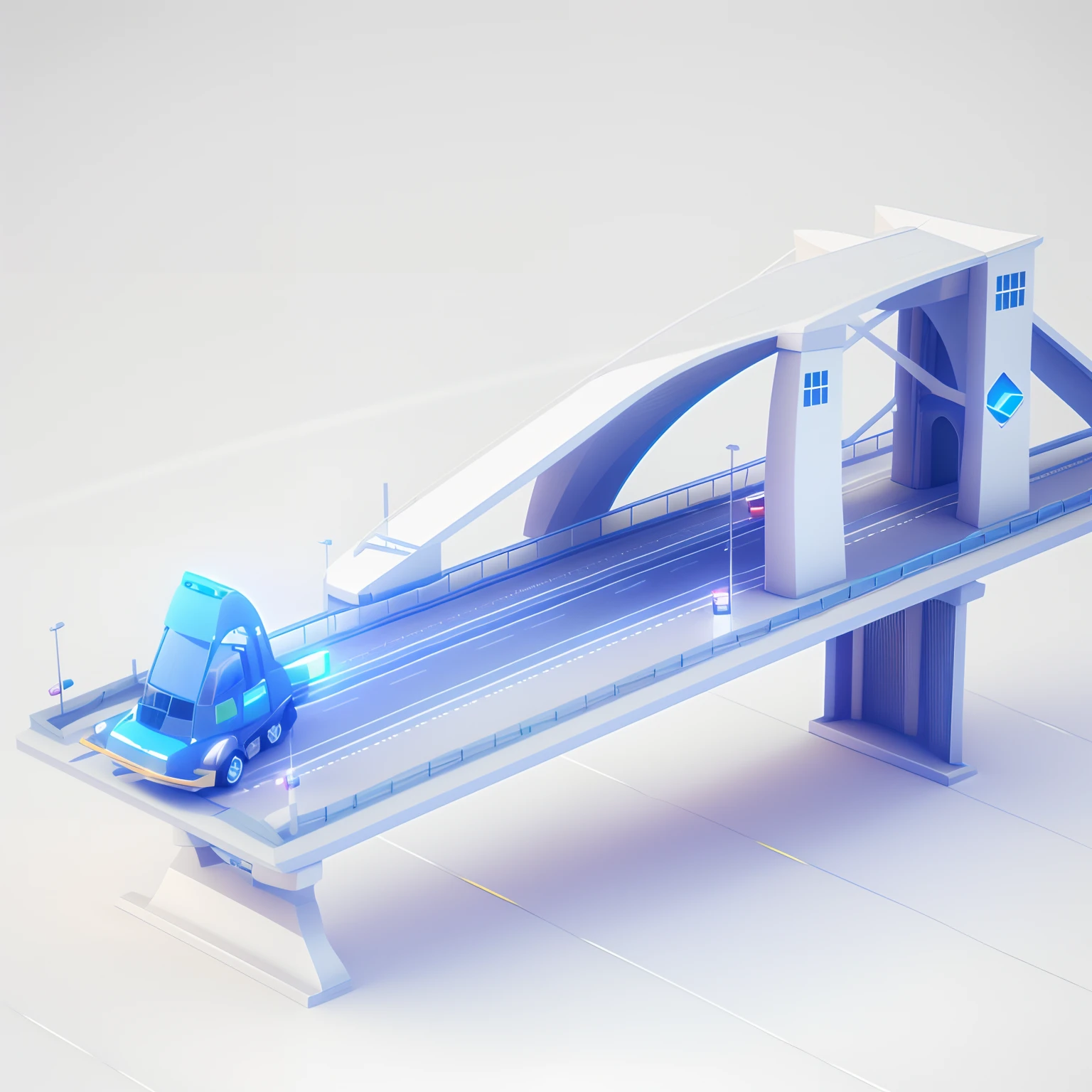 Bridge icon, transportation design render, rendered in octane render 32k, rendered in octane render, depicted as a 3 d render, Rendered in Cinema4D, rendered in cinema 4 d, 3d rendered in octane, 3 d rendered in octane, rendered in 3 dsmax, created in octane render