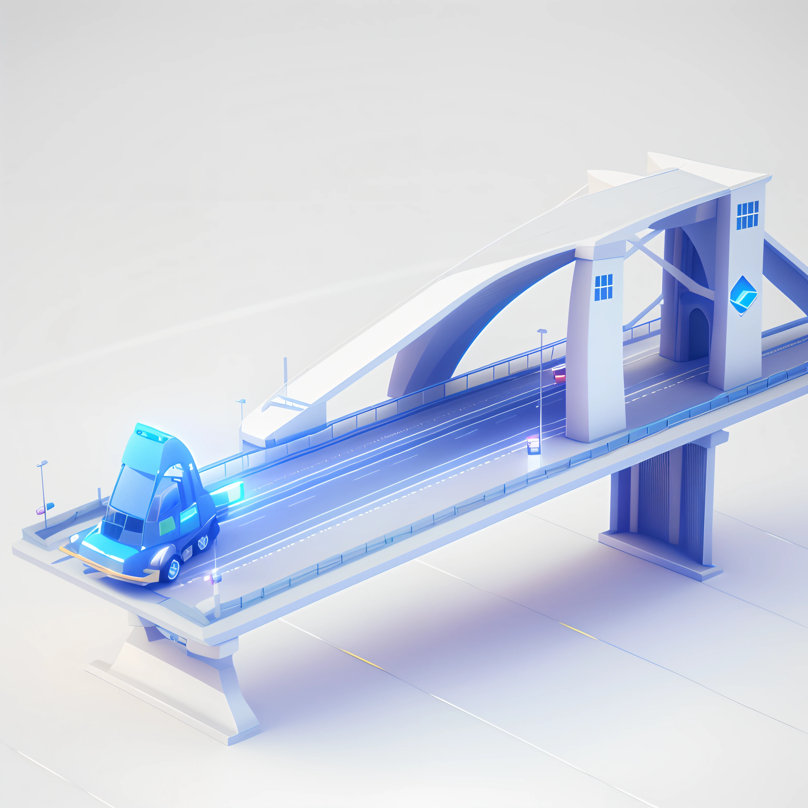 Bridge icon, transportation design render, rendered in octane render 32k, rendered in octane render, depicted as a 3 d render, Rendered in Cinema4D, rendered in cinema 4 d, 3d rendered in octane, 3 d rendered in octane, rendered in 3 dsmax, created in octane render