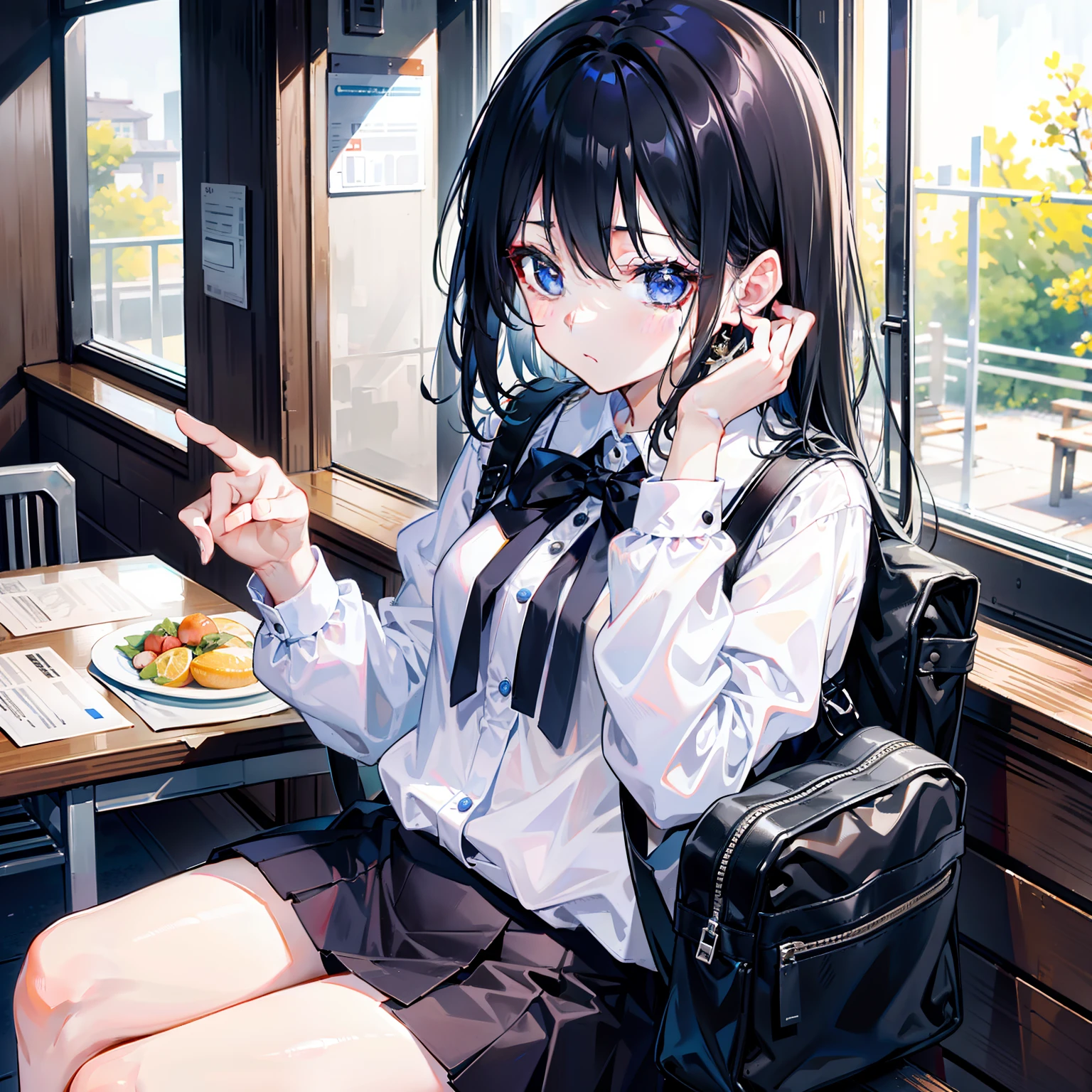 I found my class,The class is already in order,I took the tuition out of my bag,Give it to the teacher sitting on the podium,I looked sideways,I noticed that the students below were all looking towards me,I couldn't help but feel embarrassed。 I want to quickly find a seat and sit down,To calm my embarrassment,There is just one seat left,In the last row by the window,But next to it was actually a girl,No way!There is no way anymore,I can only bite the bullet。 I sat down,She was found sleeping with her head buried。I couldn't help but start looking at her。 Long hair covered her side face,Her long hair belongs to the Half-Up hairstyle,A gust of wind blew,You can smell the faint aroma of apricot blossoms,You can faintly see the side of her face。 The contour of her face remains a little childish,Small lips,Paired with a well-proportioned nose bridge,Closed eyes match snow-white skin 。 I observed her like a small animal,Dressed in a white shirt, ultra-short crinkle skirt,Delicate thighs are under the eyes。 Just when I was a little out of my mind。 She moved,I quickly looked at my bag,Pretend to be sorting things out,But his eyes couldn't stop glancing over there。 「Ahhh~Sorry,Is there paper?」 She stretched,Yawning。 I saw her saliva lying on the table,Although she covered it with her hand,But drawing is very excessive!I saw it all -- 「Yes...... some。」 I hurriedly took the unopened paper from my bag,Hand it to her。 She wiped her mouth,He still glances at me from time to time,I already knew she was going to clean up the miserable situation on the table,When I read it any further, it simply bothered her。 I turned my head away,Let her clean up the saliva off the table。 It's so long,It looks so good in it,How do you feel so bad—— 「thanks。」 The voice is like a mosquito,End of language。 We were silent with each other,She started looking at me vigorously。 Ah not good,Will I wear it very rustic today。 Only then did I notice that I was not so particular about dressi