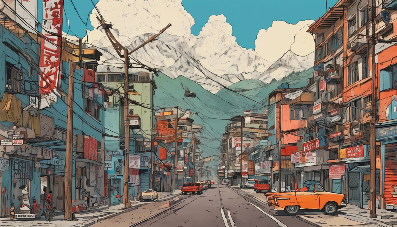 (Best quality),(masterpiece),(ultra detailed),(high detailed),(extremely detailed),Anime Inspired Scenic Gouache Paintings, Artistic Design, Anamorphic Shot, Anamorphic,full screen,not cropped