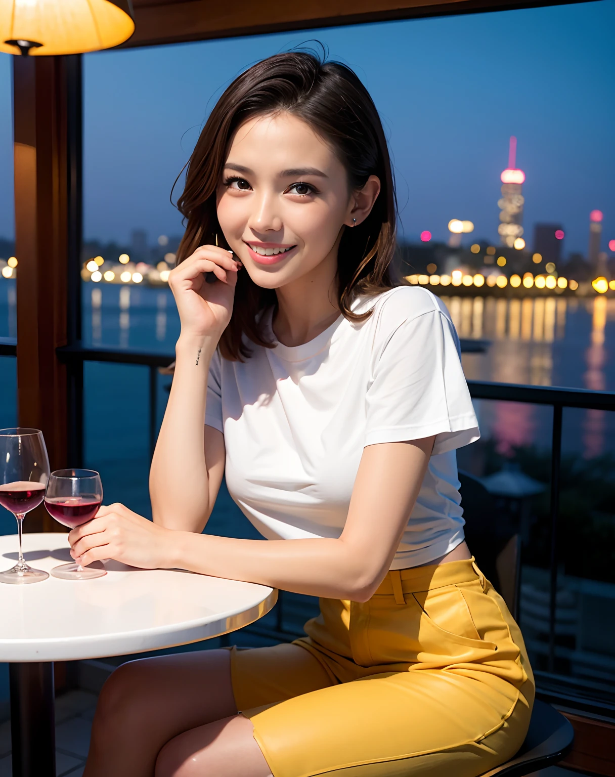 Change to a high-end plain T-shirt。
