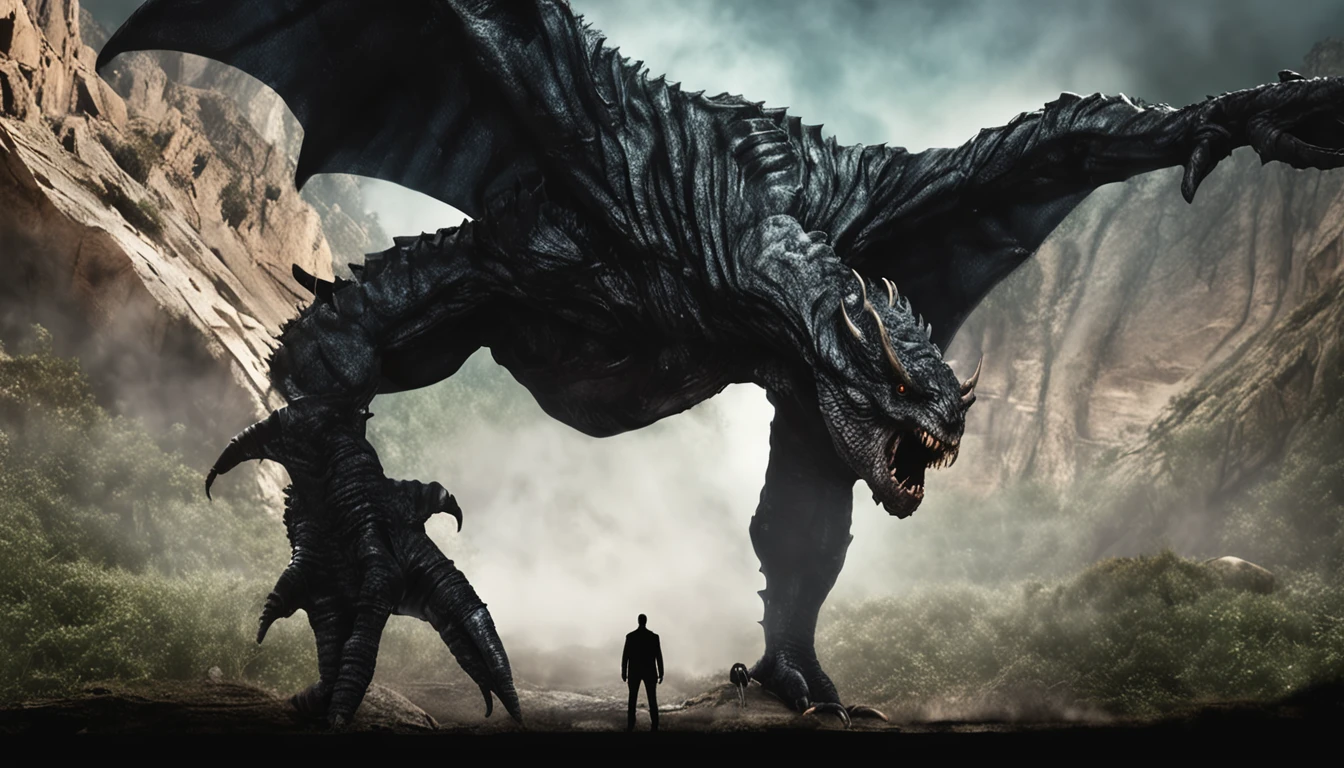 um monstro com olho negro, horripilante saindo de dentro do quarto ultrarealista