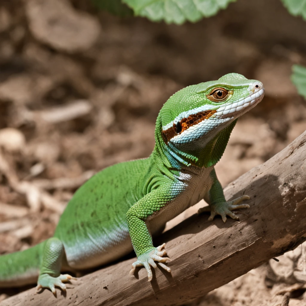 lagarto verde