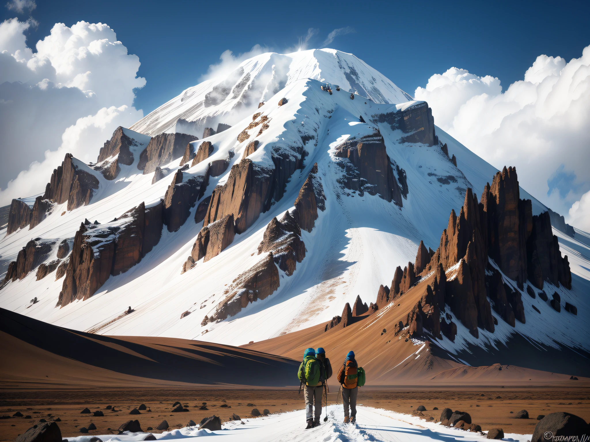 Mount Kilimanjaro, Tanzania: The highest freestanding mountain in the world, Kilimanjaro's snow-capped peak is a popular destination for trekkers and climbers.