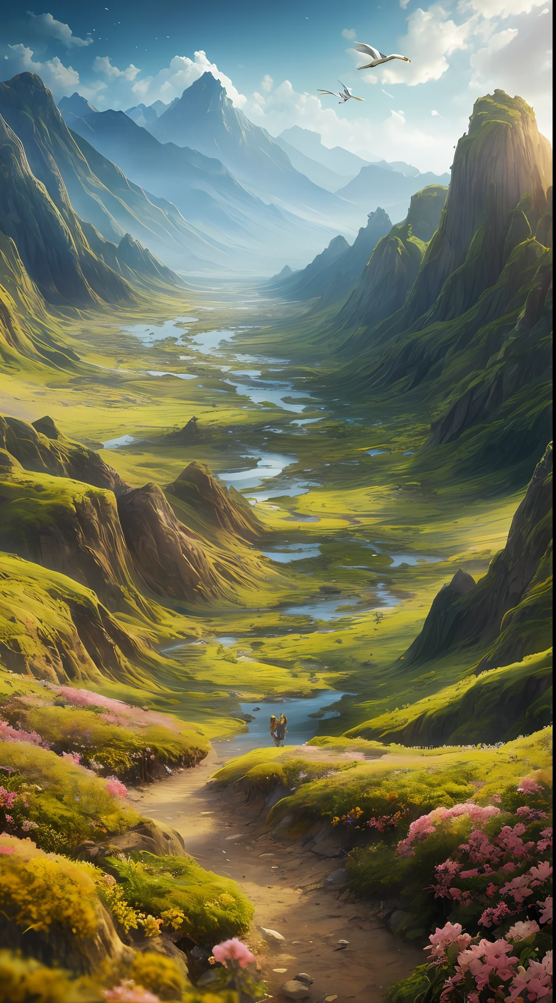 Masterpiece, Best quality, High quality, Extremely detailed Cg Unity 8K wallpaper,ecological landscape ,A valley forgotten by time,immensity,lisses,Natron Lake。,tamarind,Miniature,award winning photography, Bokeh, Depth of field, hdr, full bloom, color difference ,Photorealistic,Extremely detailed, trending on artstationh, trending on CGSociety, Intricate, High detail, Dramatic, art by midjourney