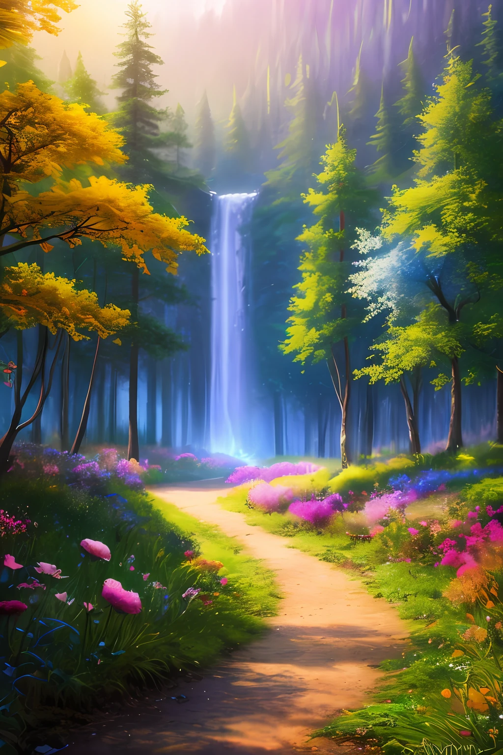 masterpiece, best quality, high quality,extremely detailed CG unity 8k wallpaper, An enchanting and dreamy scene of a fantasy forest, with towering trees, glowing mushrooms, and hidden fairy glens, creating a sense of mystique and enchantment, artstation, digital illustration, intricate, trending, pastel colors, oil paiting, award winning photography, Bokeh, Depth of Field, HDR, bloom, Chromatic Aberration ,Photorealistic,extremely detailed, trending on artstation, trending on CGsociety, Intricate, High Detail, dramatic, art by midjourney