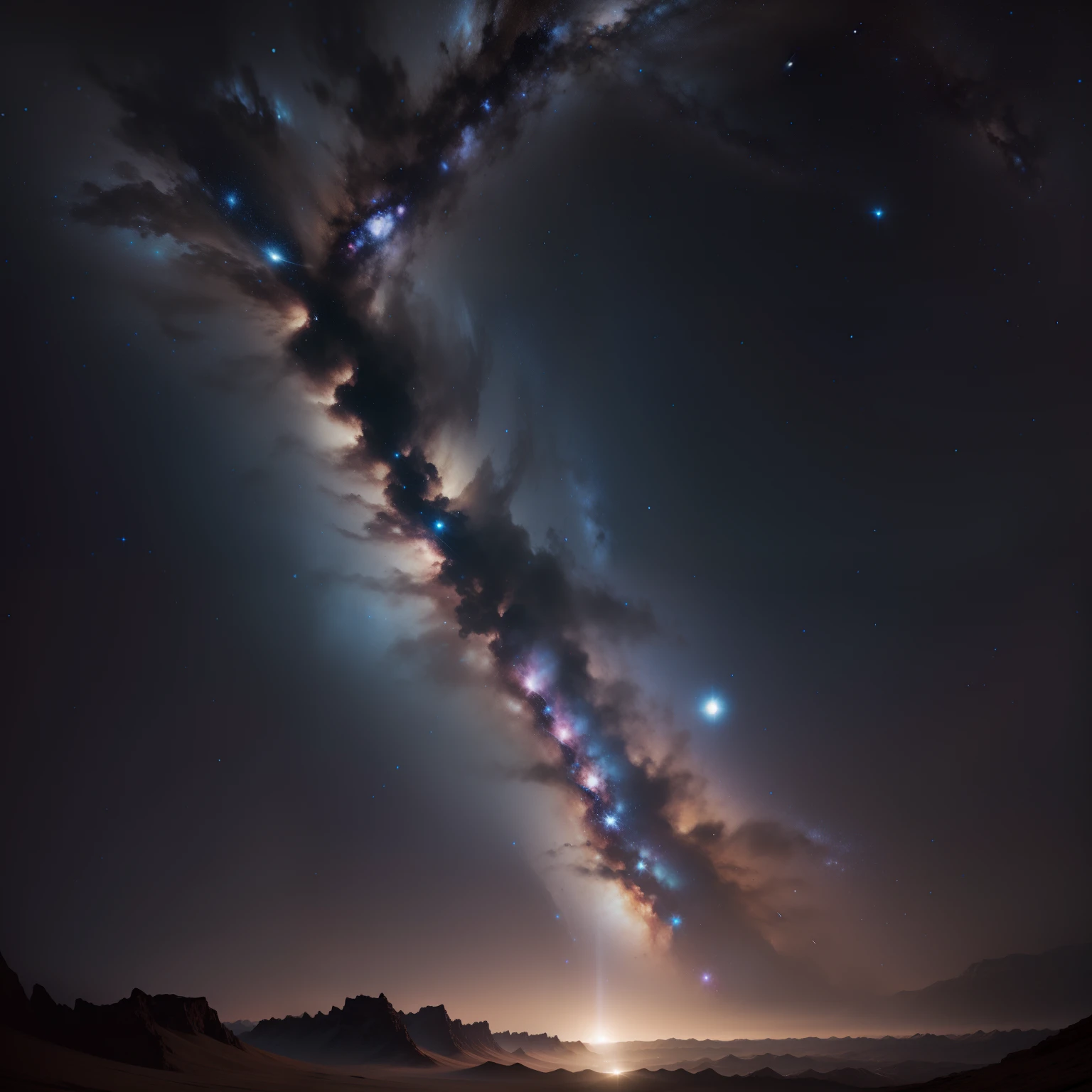 Complete realistic photos of the Milky Way