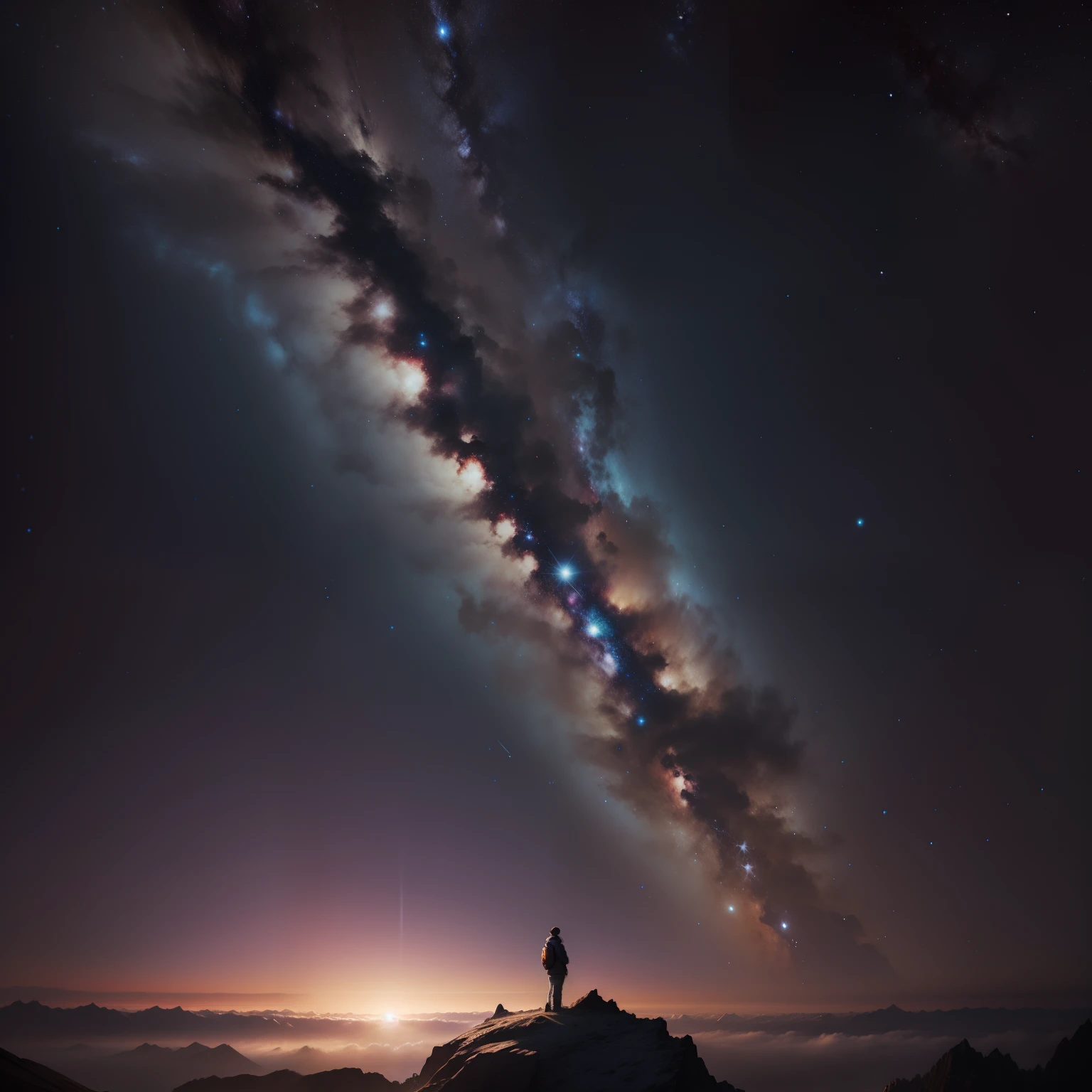 Complete realistic photos of the Milky Way