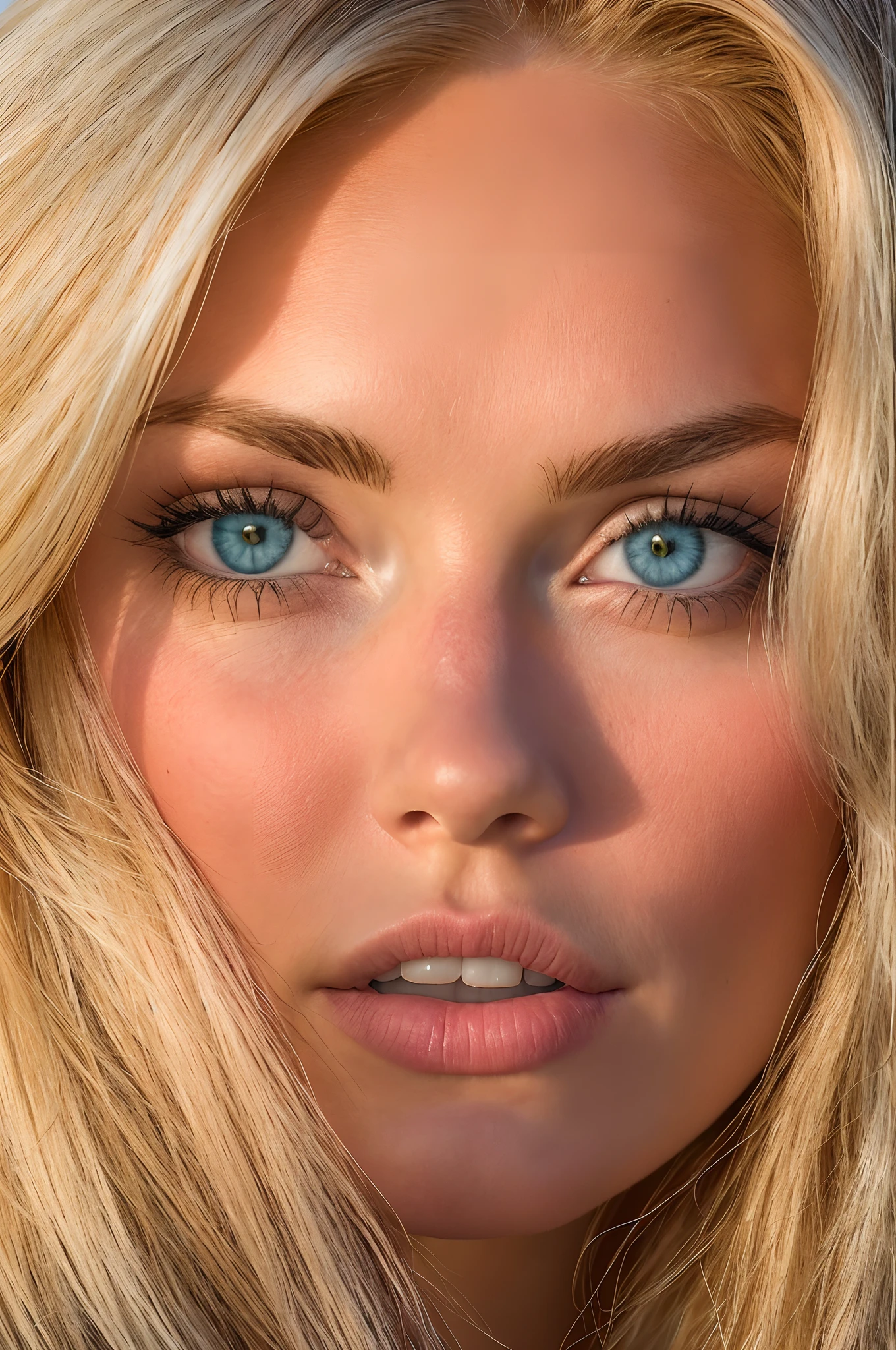 Blonde woman with blue eyes and long blonde hair posing for a photo, soft portrait shot 8 k, blonde haare blaue augen, blonde Haare und blaue Augen, nahaufnahme perfektes gesicht, blonde haare blaue augen, Blaue Augen und blonde Haare, Beautiful fine facial features, Fein detailliertes, perfektes Gesicht, Nahaufnahme einer blonden Frau, photorealistic beautiful face, Perfektes Gesicht und perfekte Augen, Portrait von Nicole Aniston