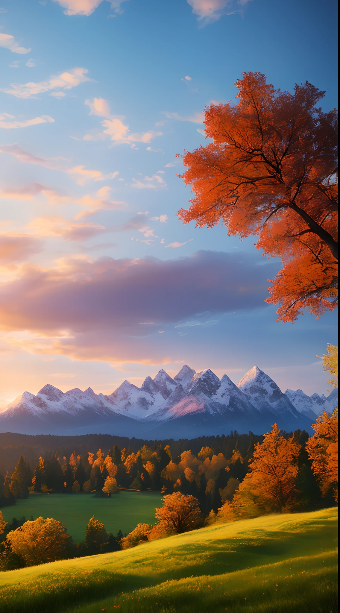 Masterpiece, Best Quality, High Quality, Extremely Detailed CG Unity 8k Wallpaper, Scenic, Oil Painting, Award Winning Photography, Bokeh, Depth of Field, HDR, Glow, Chromatic Aberration, Photorealistic, Extremely Detailed, Art Station Trending, CGSociety Trending, Intricate , highly dramatic, midway art and masterpiece, best quality, highest quality, extremely detailed CG Unity 8k wallpapers. A lush summer landscape of rolling green hills stretching to the horizon, dotted with wildflowers in shades of pink, yellow and purple, flooded with light. This is a masterpiece, best quality, highest quality, extremely detailed CG unity 8k wallpaper peaceful autumn landscape surrounded by golden yellow, fiery red and burnt orange trees. The fresh air smells sweet of fallen leaves and wood smoke. The ground is covered with a warm layer of leaves that rustle under your feet. A misty mountain rises in the distance, surrounded by light And a masterpiece in the best quality and extremely detailed CG unity 8k wallpaper A breathtaking winter landscape covered in snowy capes, creating a A world of shimmering whites and cool blue shades. The tall evergreens are tall and proud, their branches covered with snow and light. This is a masterpiece with the best quality, great quality and extremely detailed CG unity 8k wallpaper vivid spring landscape full of new life and colors. The hills are carpeted in green with delicate wildflowers in shades of pink, purple and yellow, with plenty of lighting