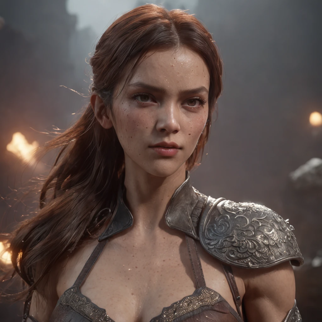 (Professional 3D Rendering:1.3) in the (Realistic:1.3) The most beautiful artwork photos in the world,Features soft and shiny female heroes, ((Epic Hero Fantasy Muscle ManRough Wet Hero Angry Long Hair Short Beard and Ferocious Expression in Dynamic Pose, fantastic location, majestic cluttered environment)), Full body 8K unity rendering, action SHOT, skin pore, Very dark lighting, Heavy shading, Detailed, Detailed face, (Vibrant, photos realistic, Realistic, Dramatic, Dark, Sharp Focus, 8K), (Old leather garments damaged by weathering:1.4), ((((Wear fur)))), (Convoluted:1.4), Decadent, (Highly detailed:1.4), Digital Painting, rendering by octane, art stations, concept-art, Smooth, Sharp Focus, Illustration, Art Germ, (Roisch:0.23), Vlop Ilya Kuvshinov, Gregg Rutkowski and Alphonse Mucha Gracias, (Global Illumination, studio lights, volumettic light), Heavy rain, particles floating, lotr, Fantasy, elf, full body Esbian, ((Dark ancient city background:1.3)),CG Sessa,art stations