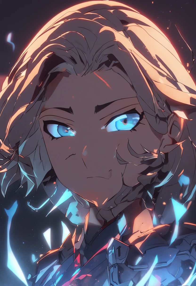 extremamente detalhado ,alto e extremamente bonito,figura de anime sombra, (vestindo um terno detalhado), belos olhos brilhantes, a lot of lightning, 4k, volumetric,Cinematic lighting