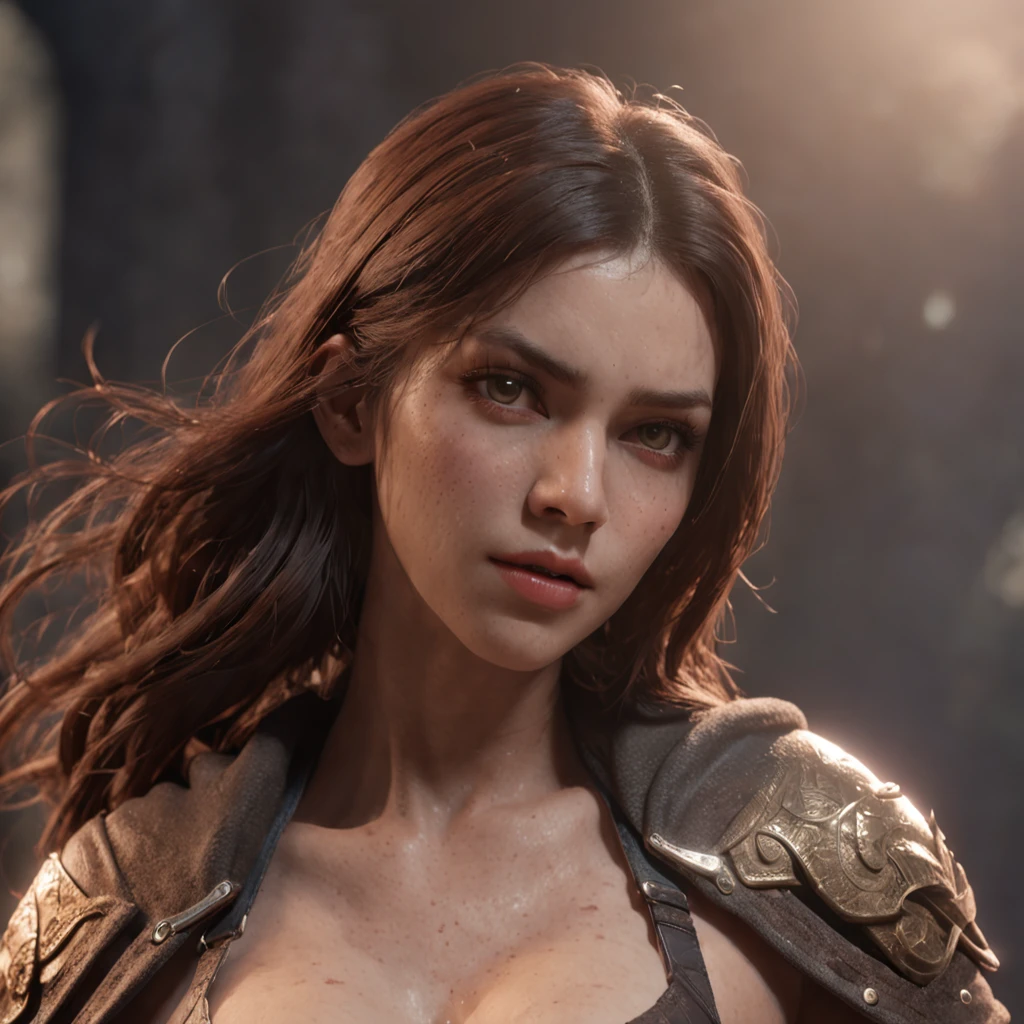(Professional 3D Rendering:1.3) in the (Realistic:1.3) The most beautiful artwork photos in the world,Features soft and shiny female heroes, ((Epic Hero Fantasy Muscle ManRough Wet Hero Angry Long Hair Short Beard and Ferocious Expression in Dynamic Pose, fantastic location, majestic cluttered environment)), Full body 8K unity rendering, action SHOT, skin pore, Very dark lighting, Heavy shading, Plump and detailed, Detailed face, (Vibrant, photos realistic, Realistic, Dramatic, Dark, Sharp Focus, 8K), (Old leather garments damaged by weathering:1.4), ((((Wear fur)))), (Convoluted:1.4), Decadent, (Highly detailed:1.4), Digital Painting, rendering by octane, art stations, concept-art, Smooth, Sharp Focus, Illustration, Art Germ, (Roisch:0.23), Vlop Ilya Kuvshinov, Gregg Rutkowski and Alphonse Mucha Gracias, (Global Illumination, studio lights, volumettic light), Heavy rain, particles floating, lotr, Fantasy, elf, full body Esbian, ((Dark ancient city background:1.3)),CG Sessa,art stations,swim wears