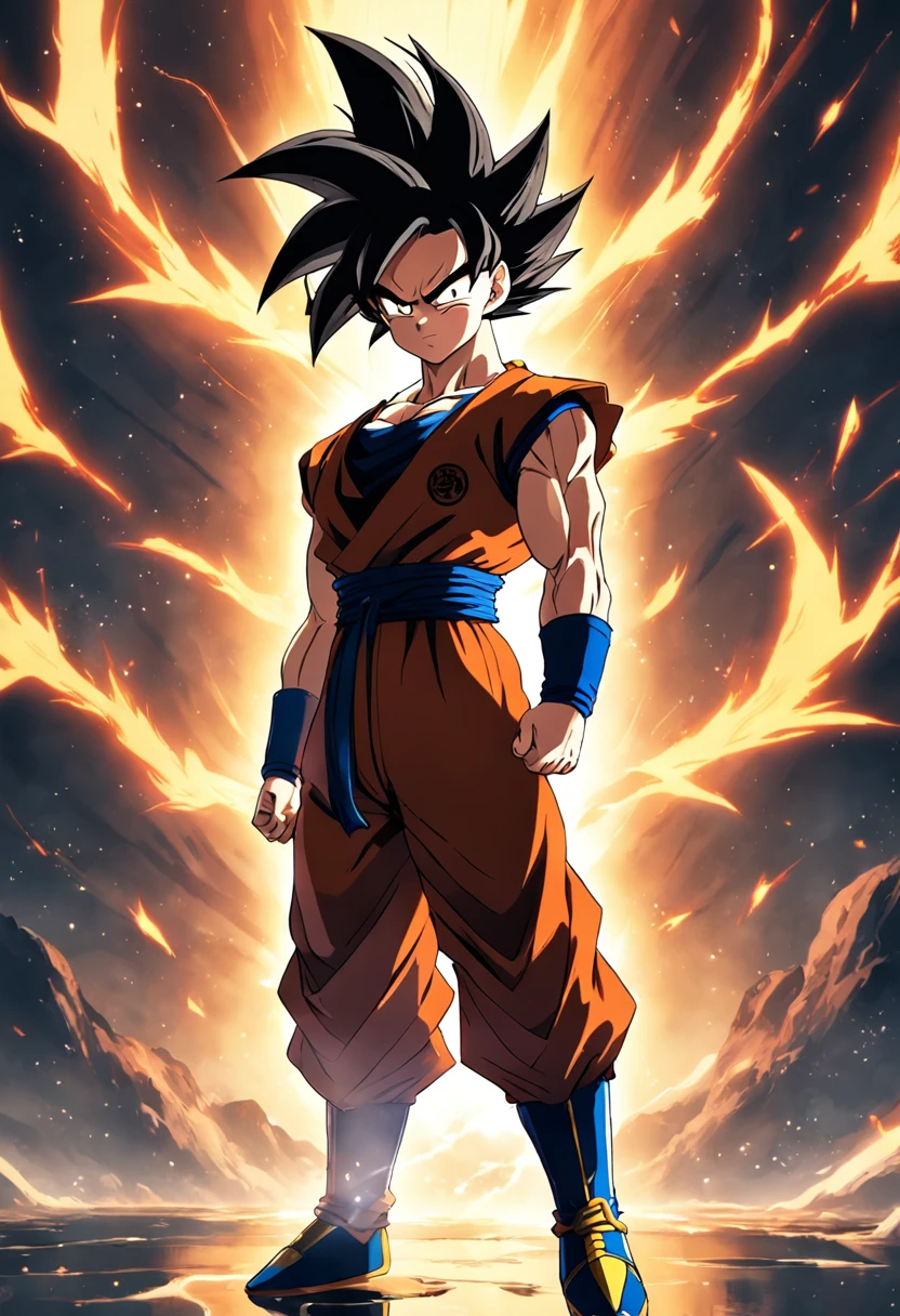 super saiyan 4,Red tail,Positive posture,black color hair,long whitr hair