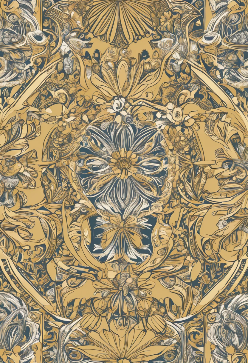 Desenhe pra mim um circulo sem fundo, cor dourado, com detalhes em prata, com detalhes barrocos