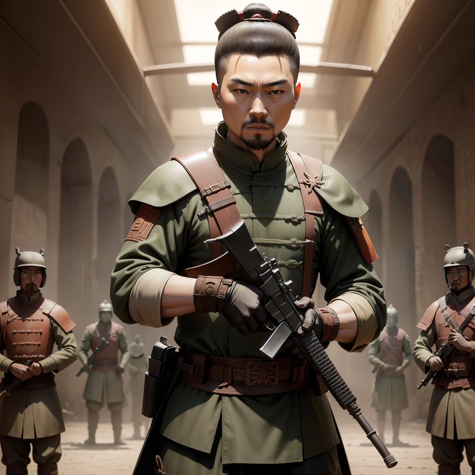Modern weapons,terracotta warriors