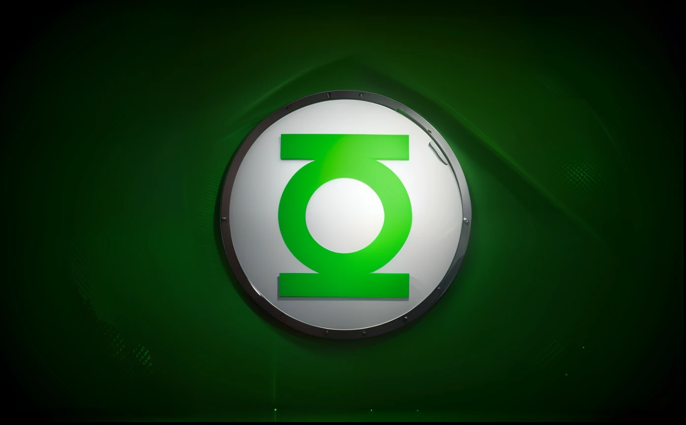 Lanterna verde hal jordam logotipo, 4k, High detail