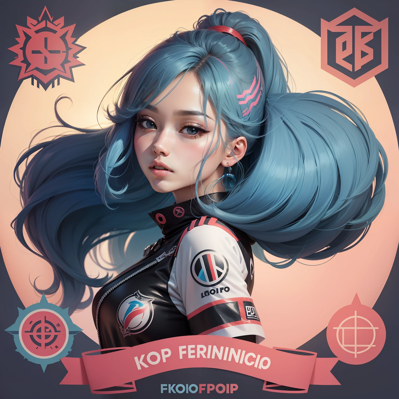 Logotipo para grupo de kpop feminino